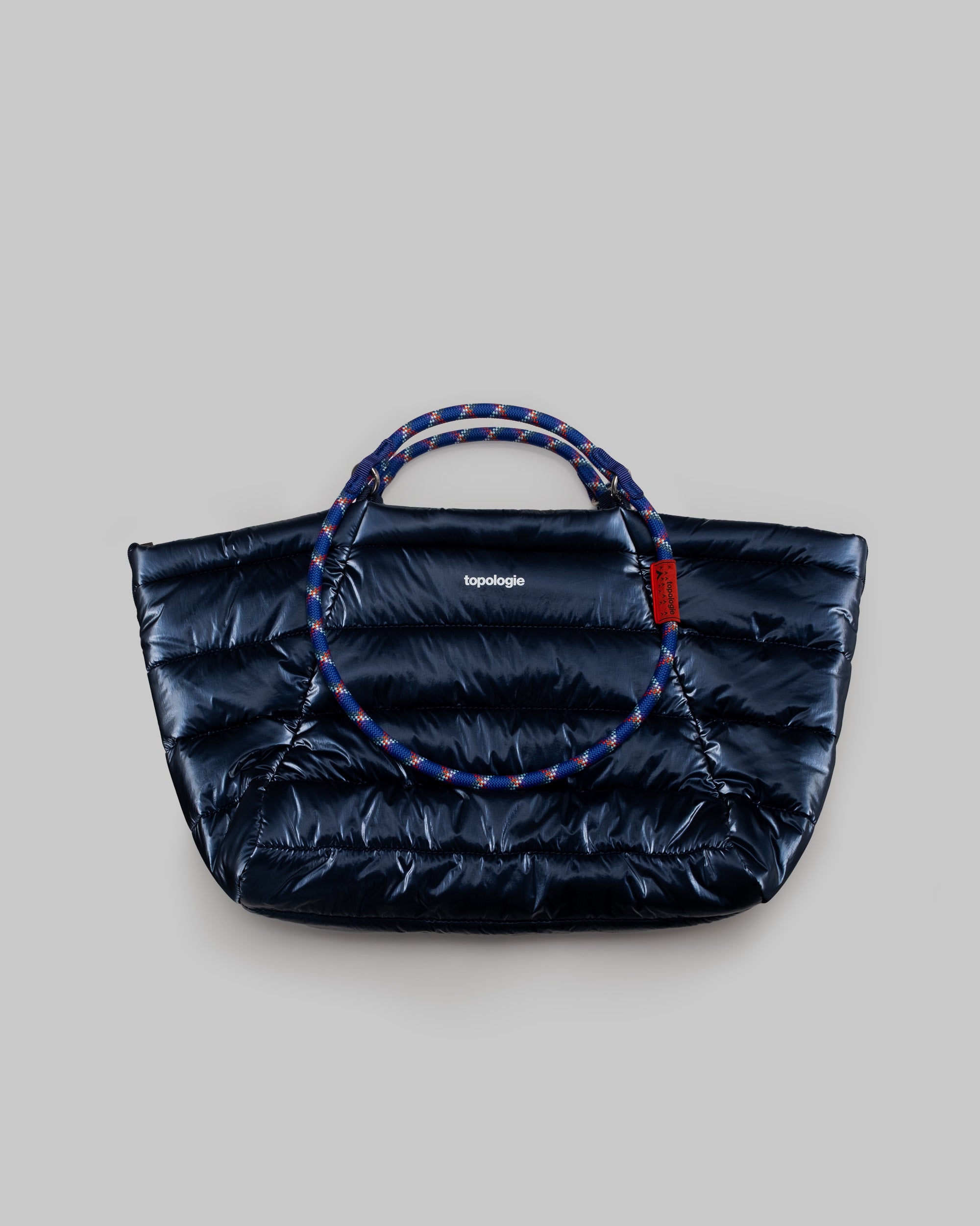 Marche Tote Medium / Marine Blue Metallic / Puffer / 10mm