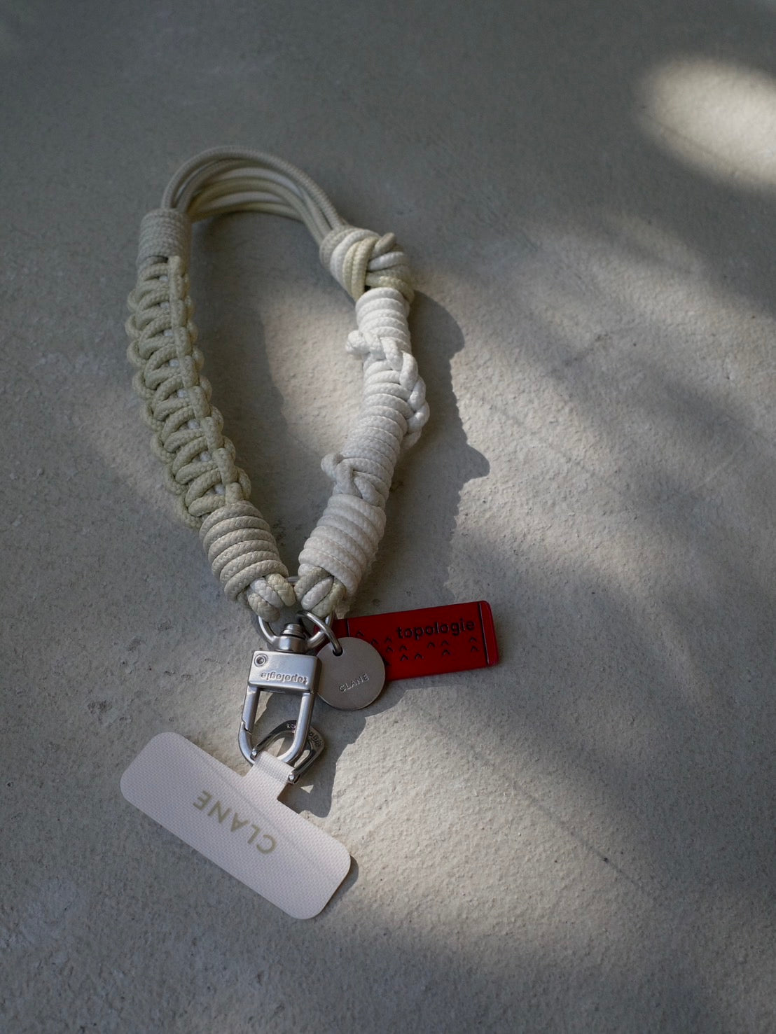 Topologie x CLANE Mini Macrame Wrist Strap w/ Phone Strap Adapter