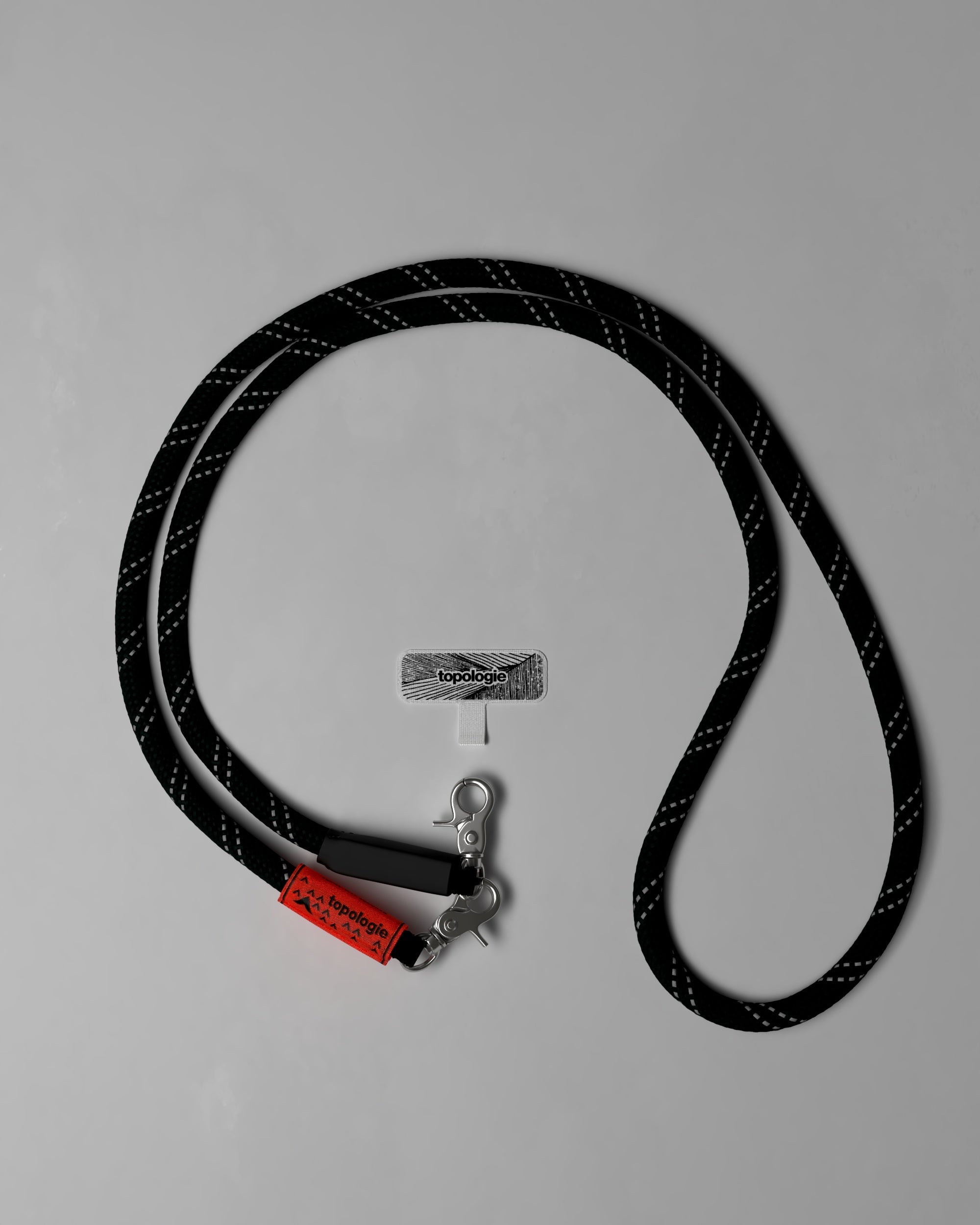 10mm Rope / Black Reflective + Phone Strap Adapter – Topologie