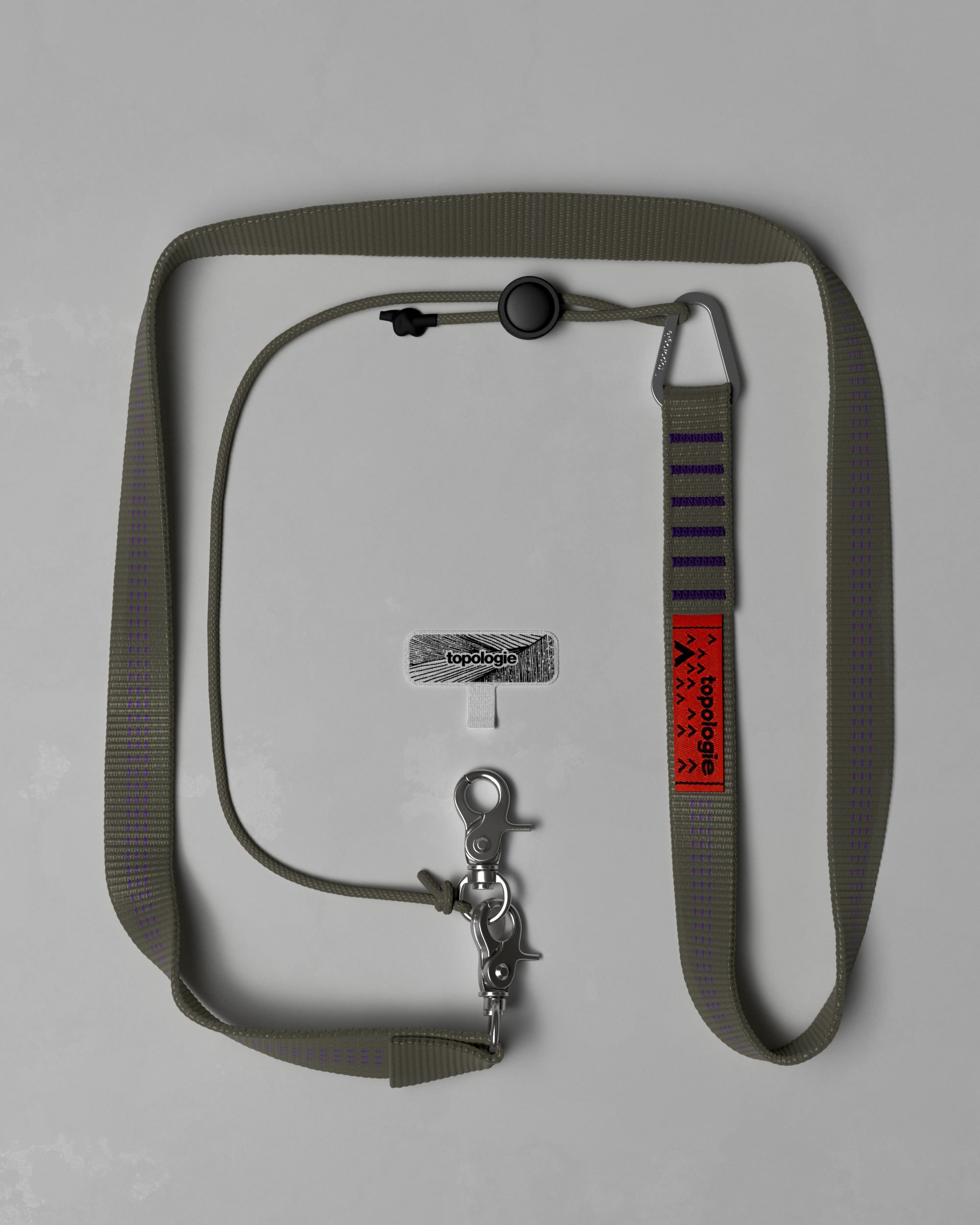 20mm Sling / Moss Stripe + Phone Strap Adapter – Topologie (トポロジー)