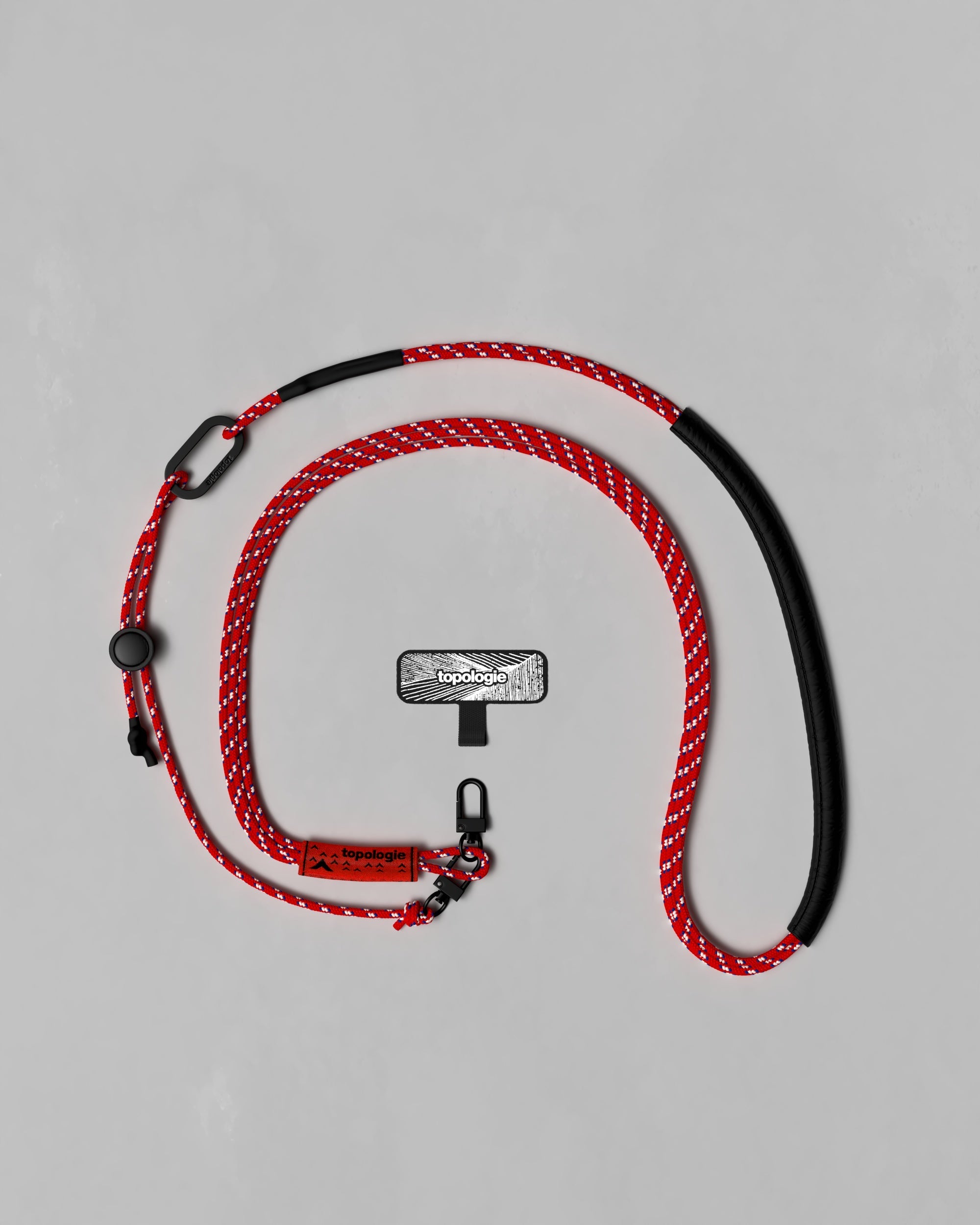 3.0mm Tricord / Red Patterned + Phone Strap Adapter – Topologie