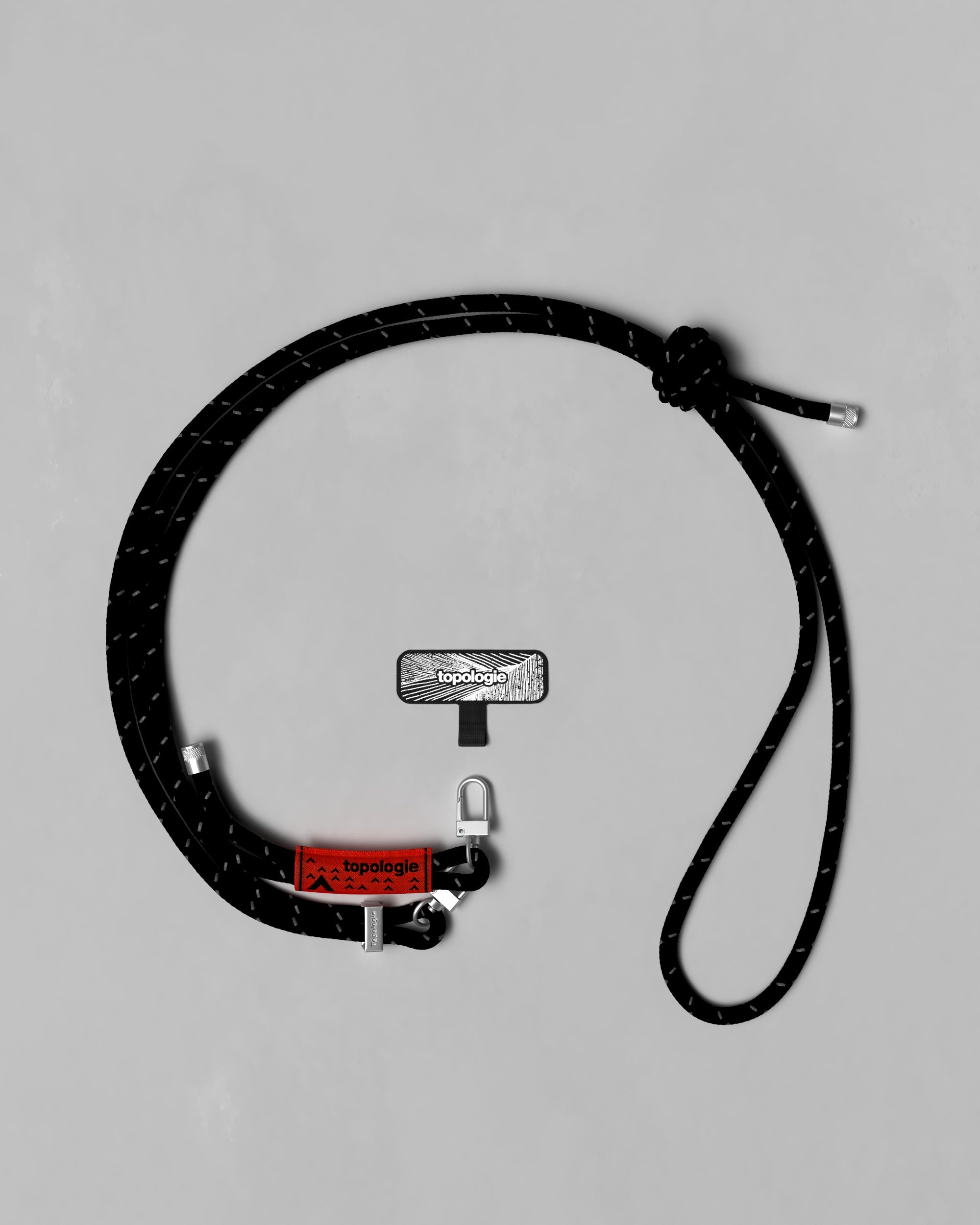 6.0mm Rope / Black Reflective + Phone Strap Adapter – Topologie