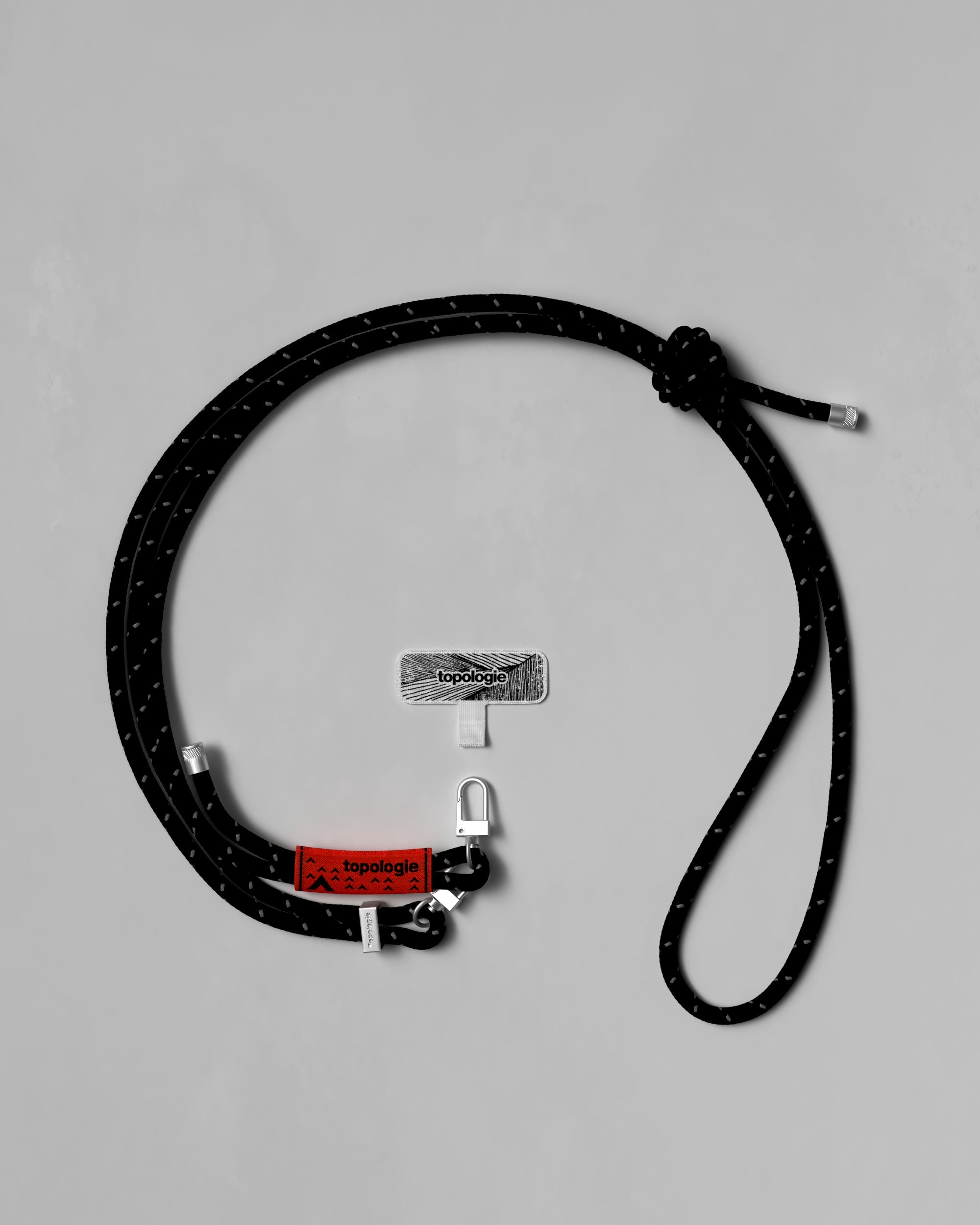 6.0mm Rope / Black Reflective + Phone Strap Adapter – Topologie