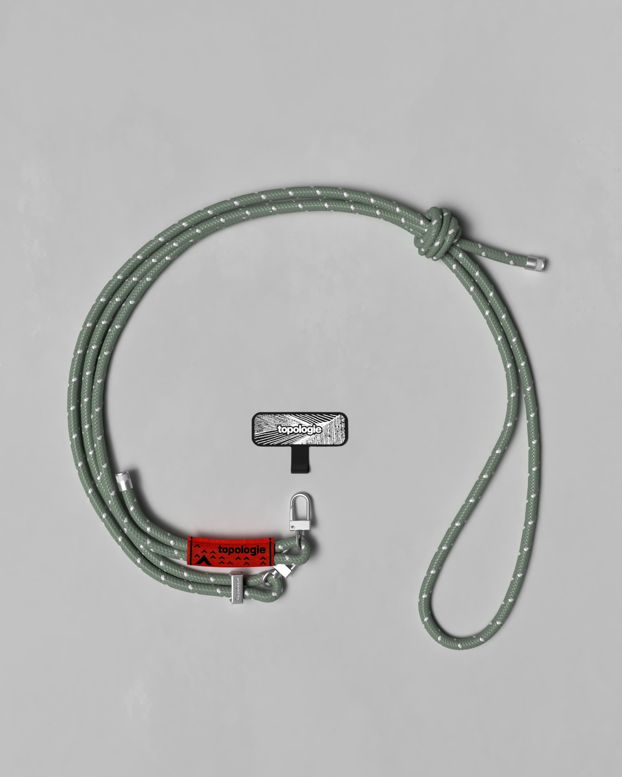 6.0mm Rope / Sage Reflective + Phone Strap Adapter – Topologie