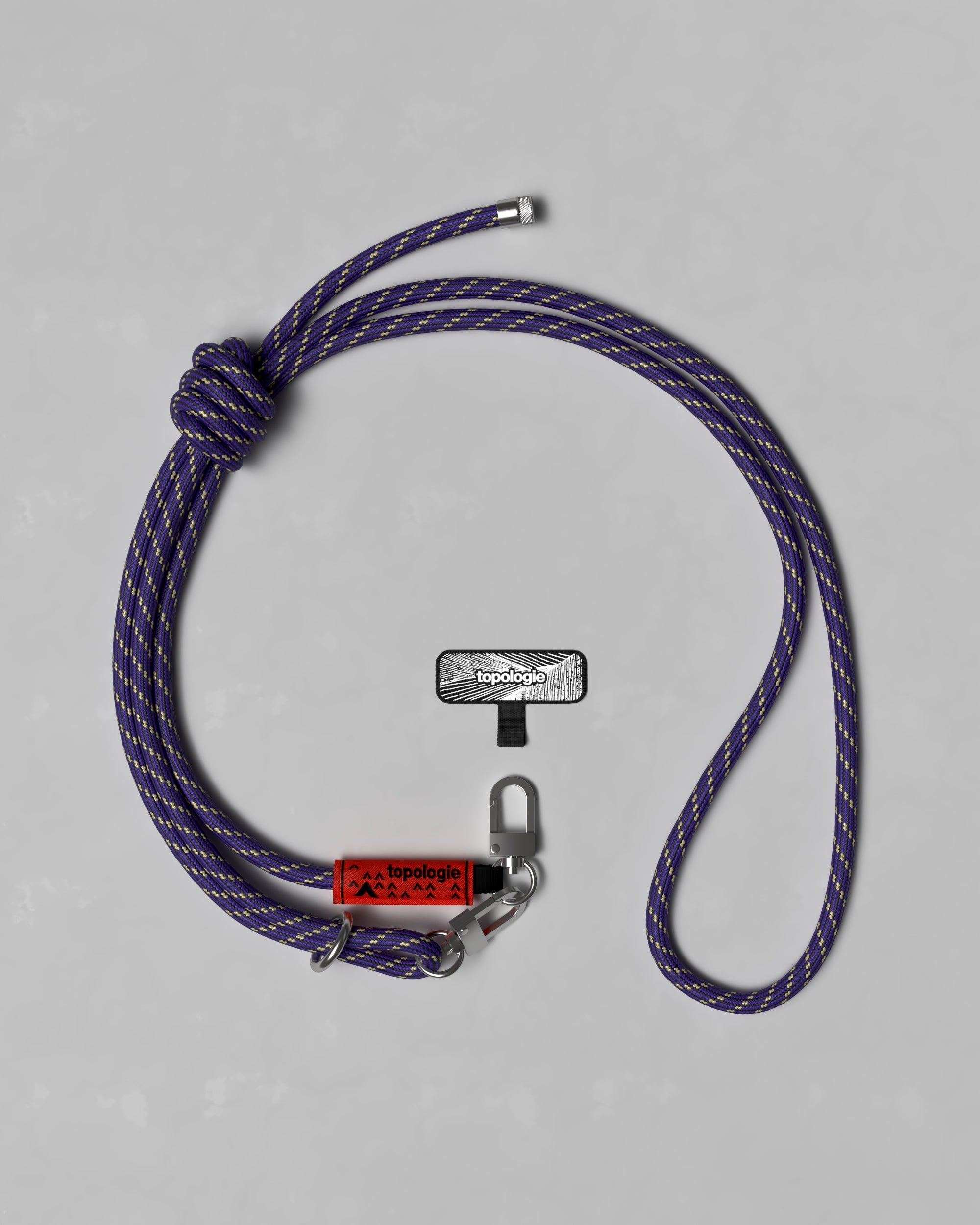 8.0mm Rope / Black Purple + Phone Strap Adapter – Topologie