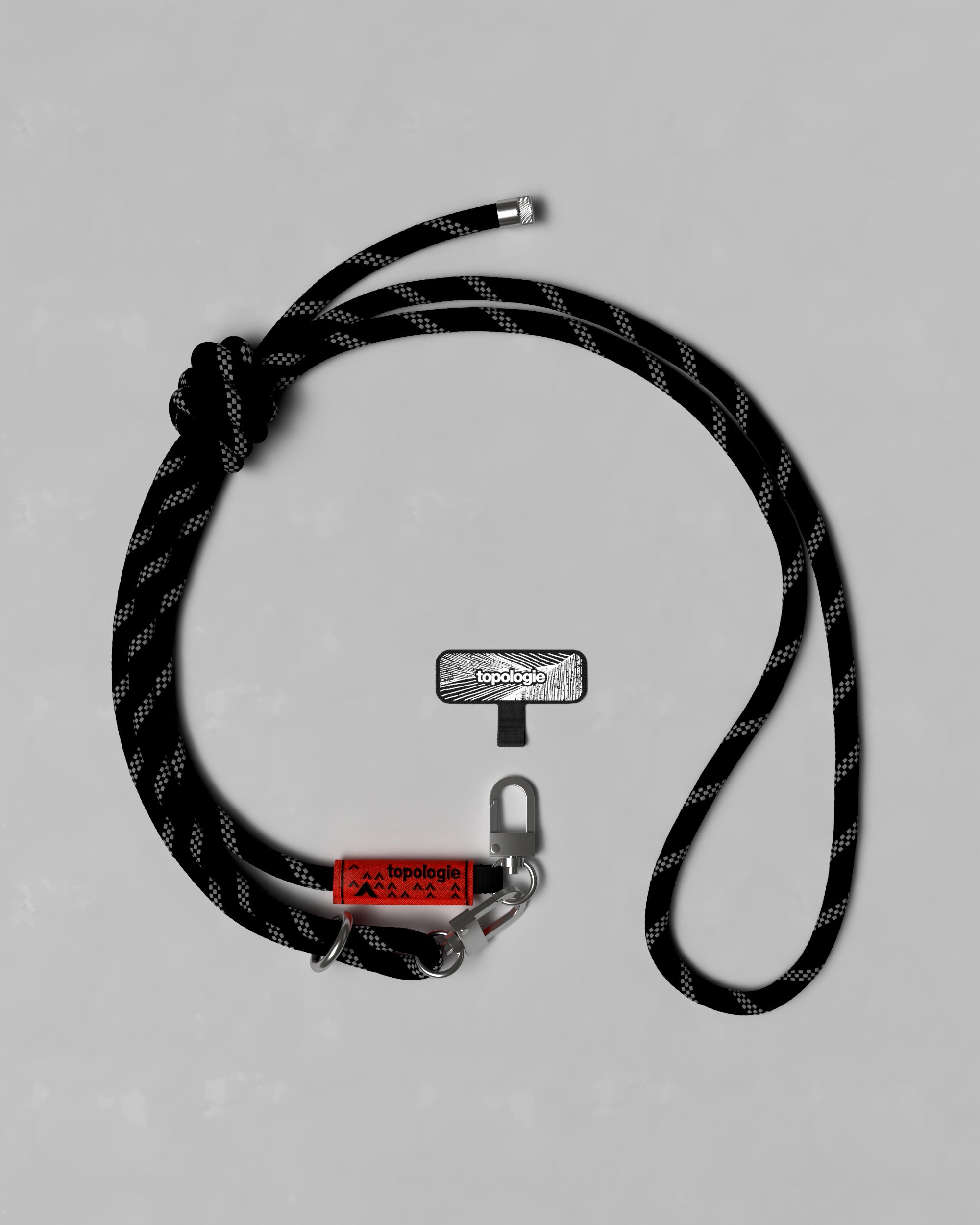 Phone Strap Adapter + 8.0mm Rope / Black Reflective – Topologie