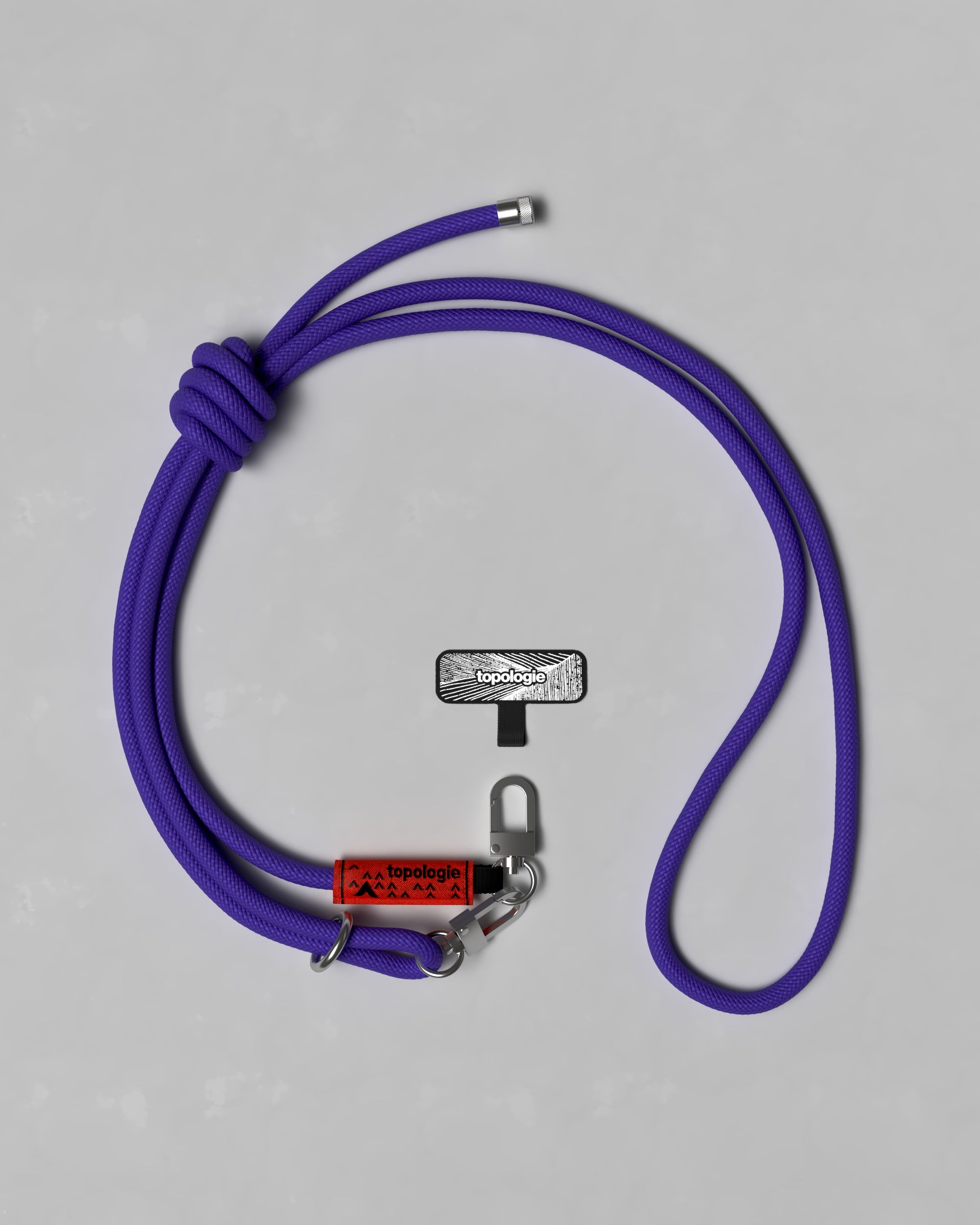 8.0mm Rope / Purple Solid + Phone Strap Adapter – Topologie