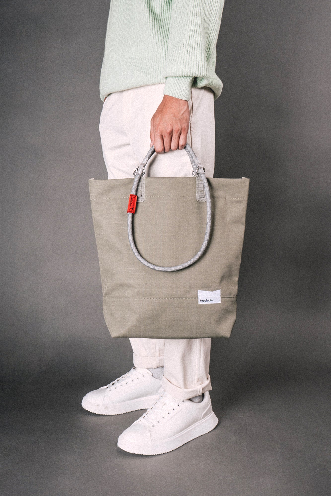 Loop Tote ループトート / Moss / 10mm Neon Yellow Solid – Topologie