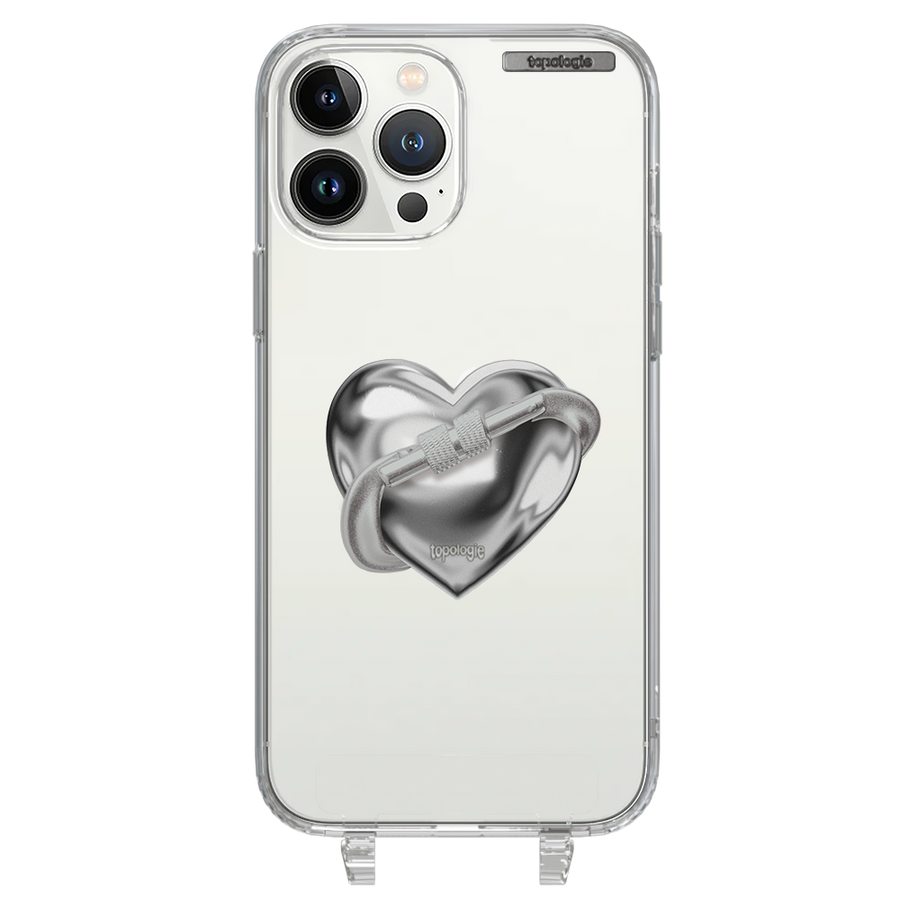 The First Ascent / Silver Metallic Heart / iPhone 13 Pro Max