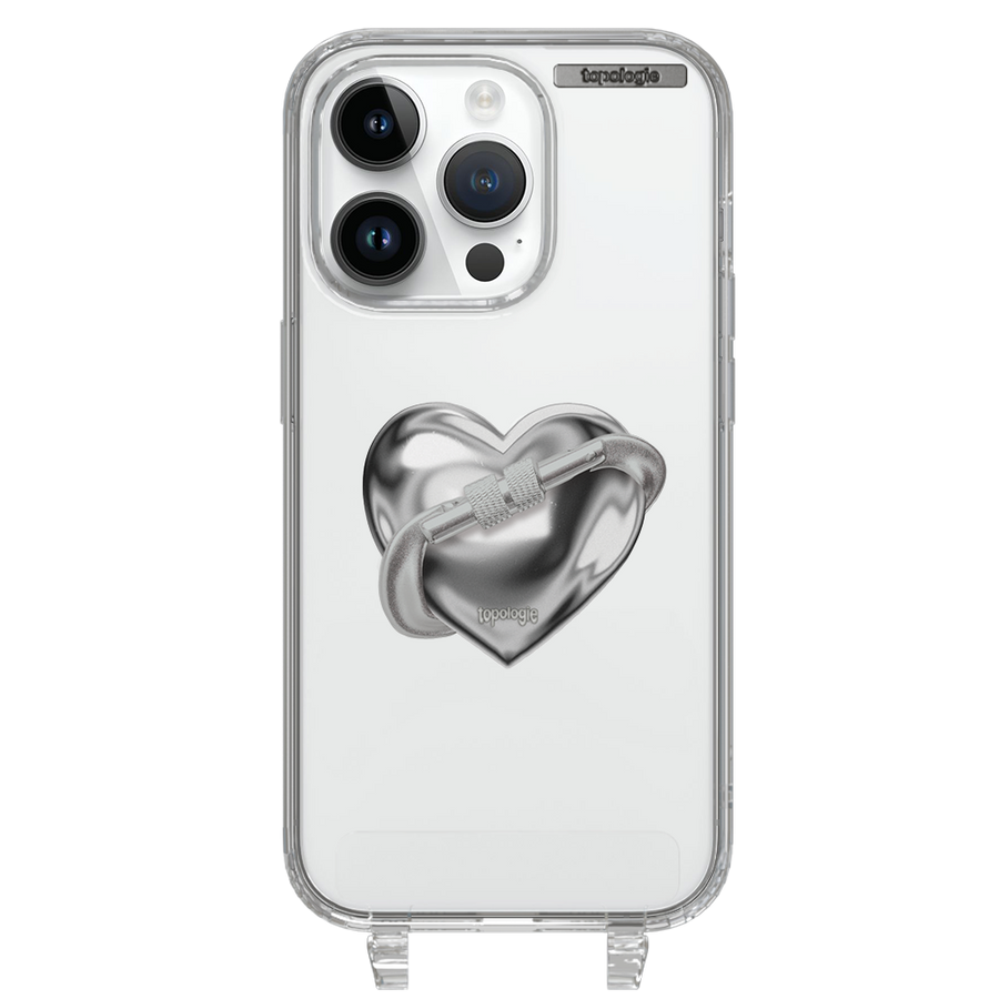 The First Ascent / Silver Metallic Heart / iPhone 14 Pro