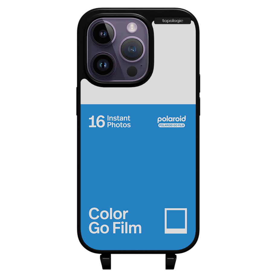 Polaroid x Topologie Bump Phone Case / Matte Black / Color Go Film Azure