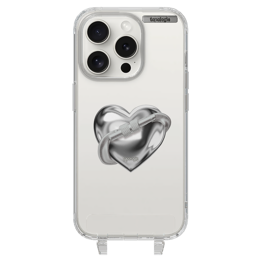 The First Ascent / Silver Metallic Heart / iPhone 15 Pro