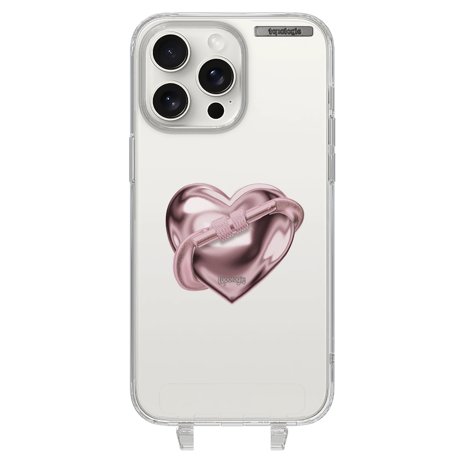 The First Ascent / Pink Metallic Heart / iPhone 15 Pro Max