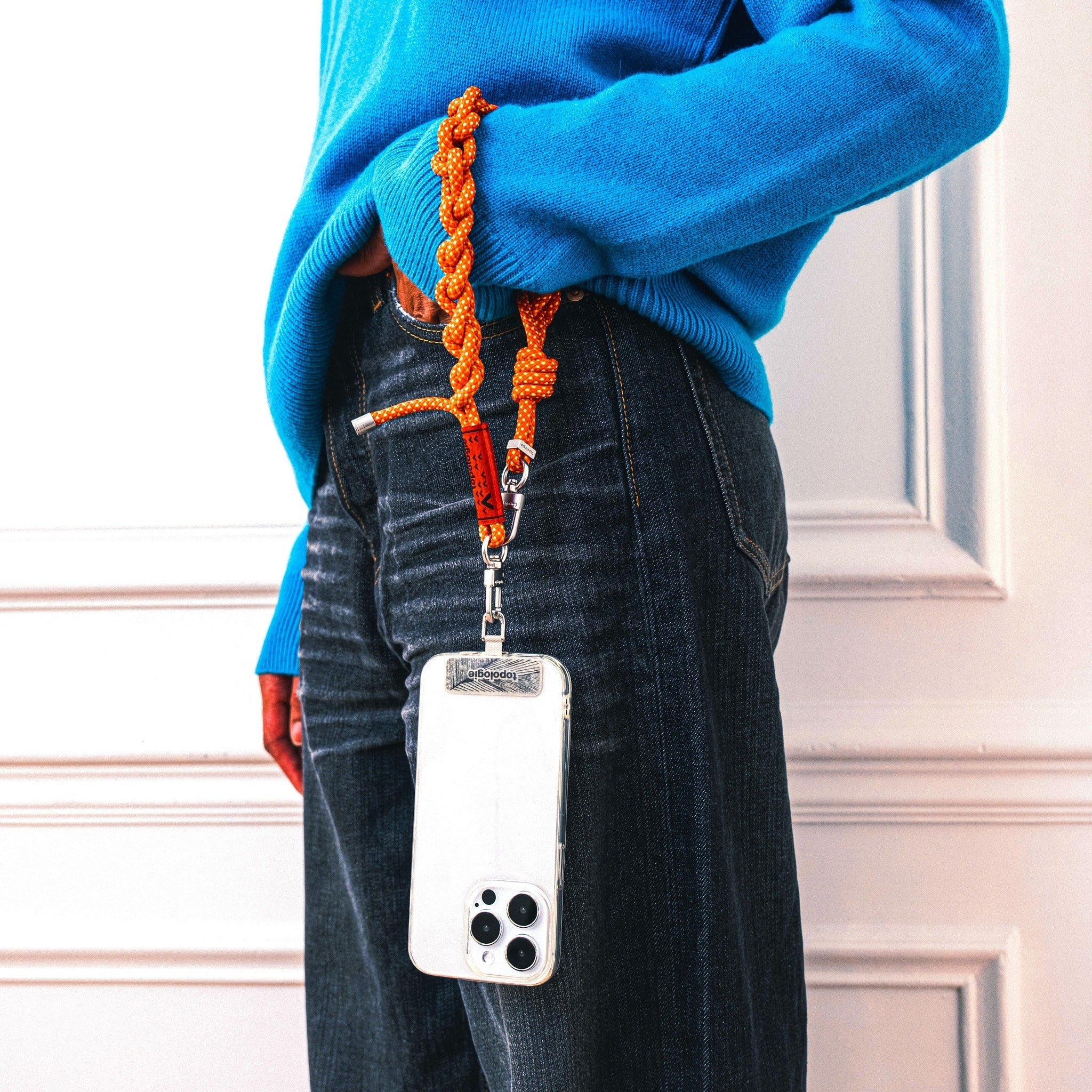3.0mm Tricord / Red Patterned + Phone Strap Adapter