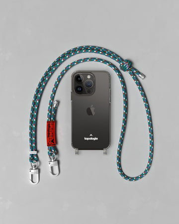 Verdon Phone Case ヴァードン スマホケース  / Clear / 6.0mm Teal Blue Patterned