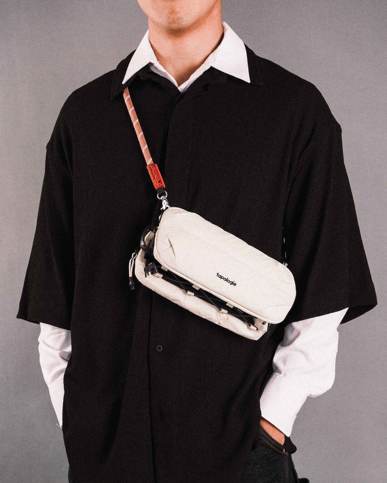 Bottle Sacoche ボトルサコッシュ / Puffer / Off White / 8.0mm Sage Lattice