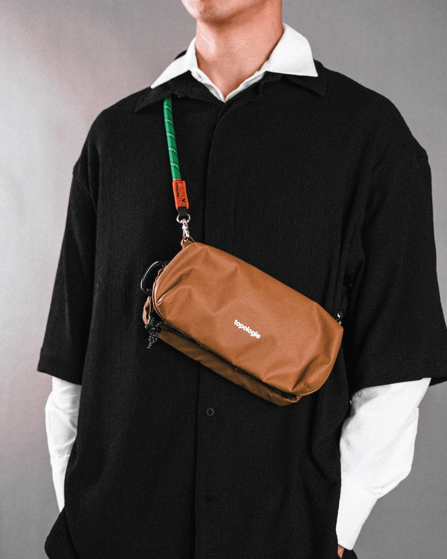 Bottle Sacoche ボトルサコッシュ / Puffer / Off White / 8.0mm Sage Lattice