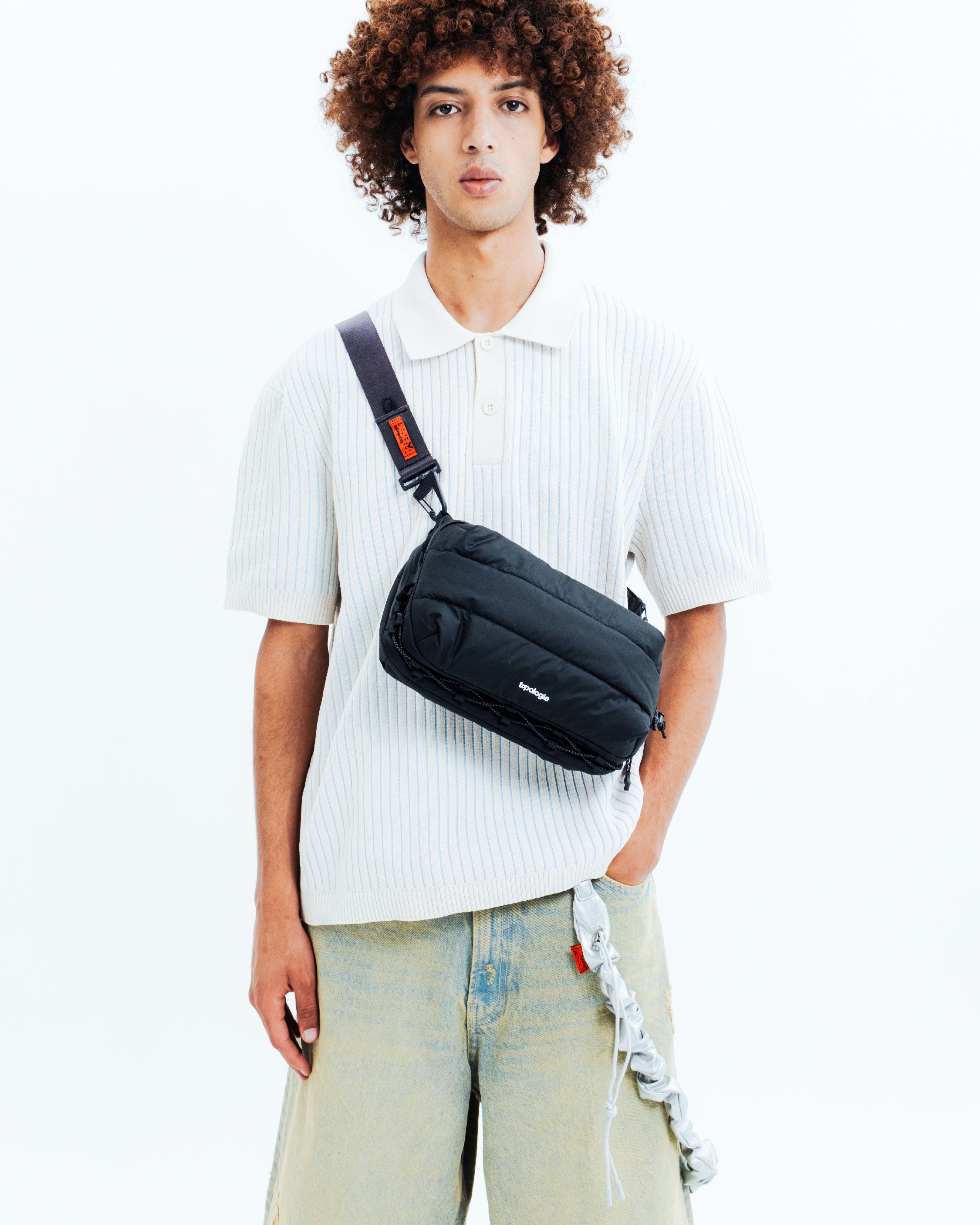 Bottle Sacoche Large ボトルサコッシュ ラージ / Black (Puffer) / 10mm Rope / Oxide Helix