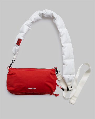 Bottle Sacoche (ボトルサコッシュ) / Topologie Red / Puffer Strap / Marshmallow