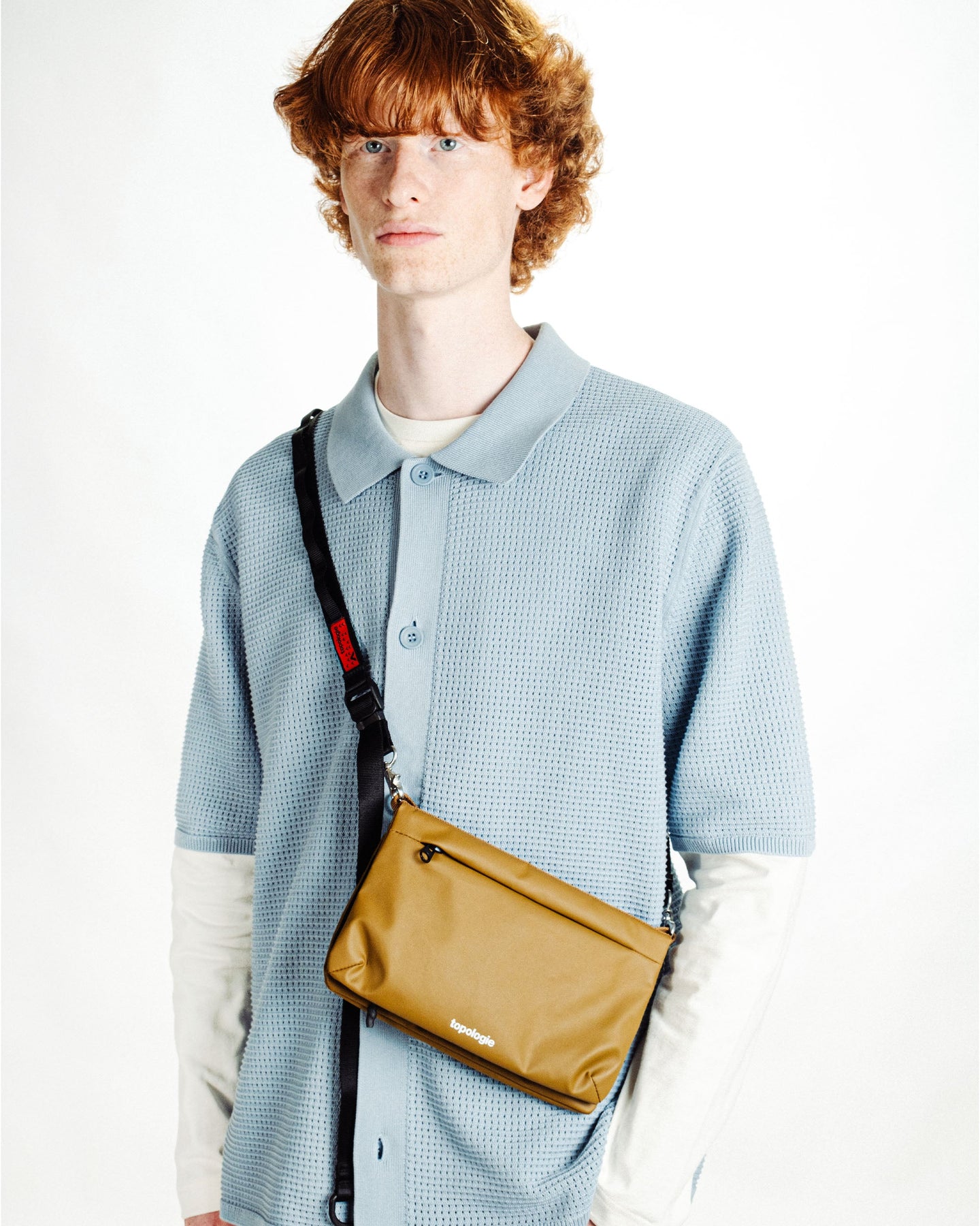 Flat Sacoche Small フラット サコッシュ スモール / Dry Black / 20mm Sling / Lavender