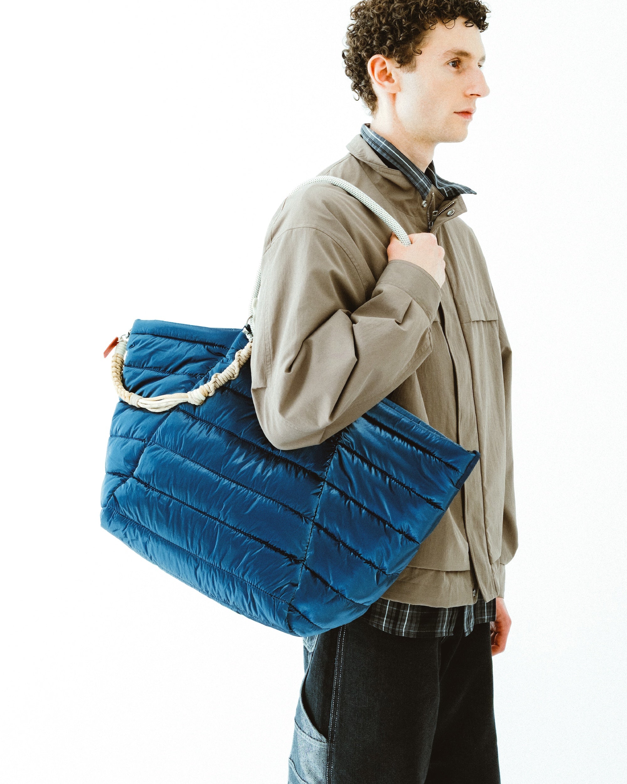 ⭐️ 【新品未使用】マルシェトート ラージ （人気の黒ストラップ付き） Marche Tote Large マルシェトート ラージ【バッグ単体