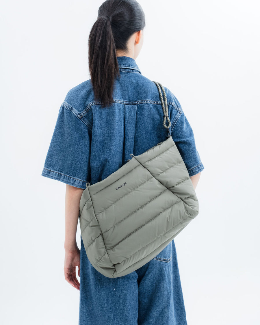 Marche Tote Large マルシェトート ラージ / Taupe (Puffer) / 10mm Rope Loop / Black Reflective