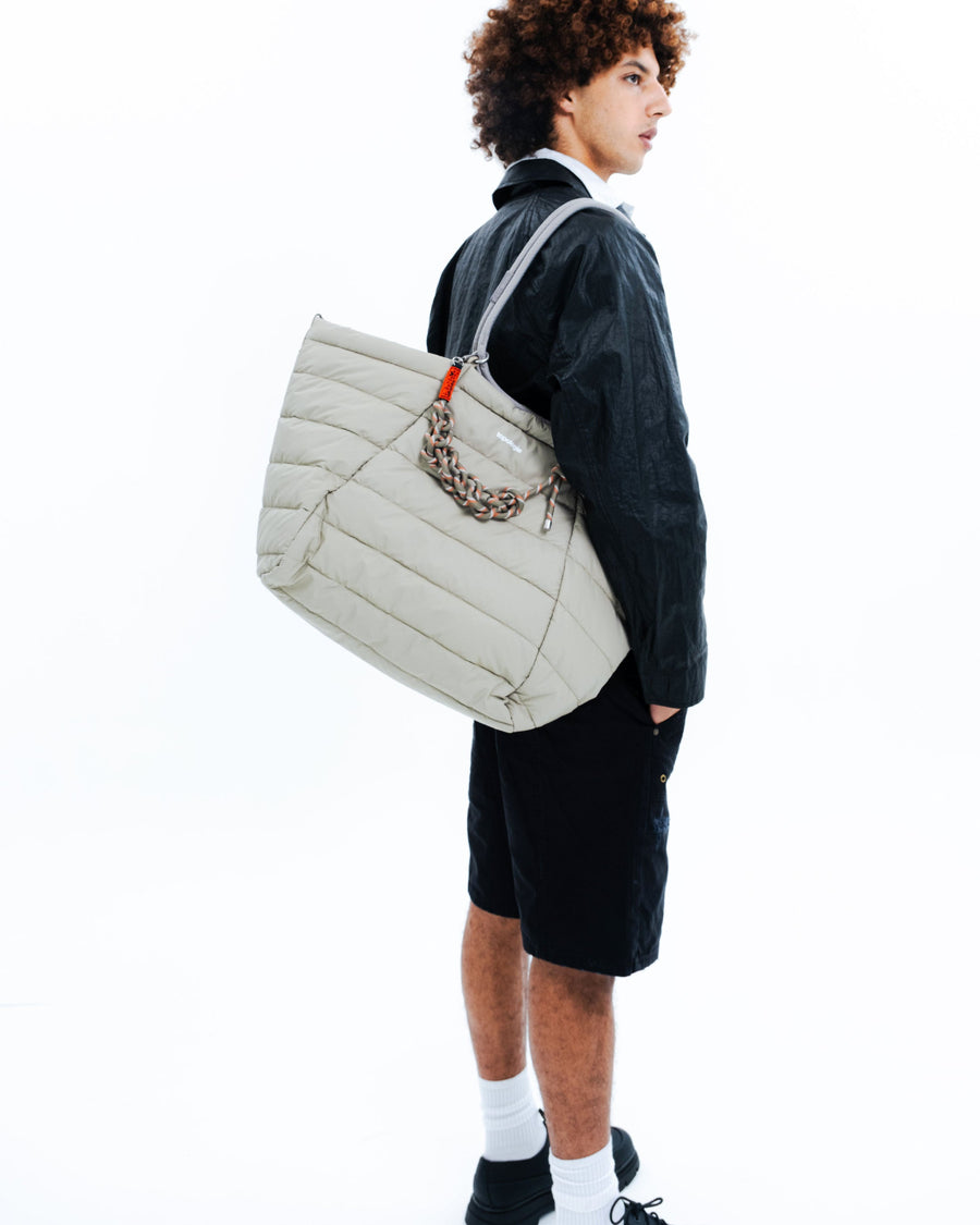 Marche Tote Large マルシェトート ラージ / Taupe (Puffer) / 10mm Rope Loop / Black Reflective