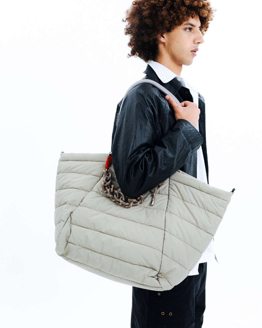 Marche Tote Large マルシェトート ラージ / Taupe (Puffer) / 10mm Rope Loop / Black Reflective