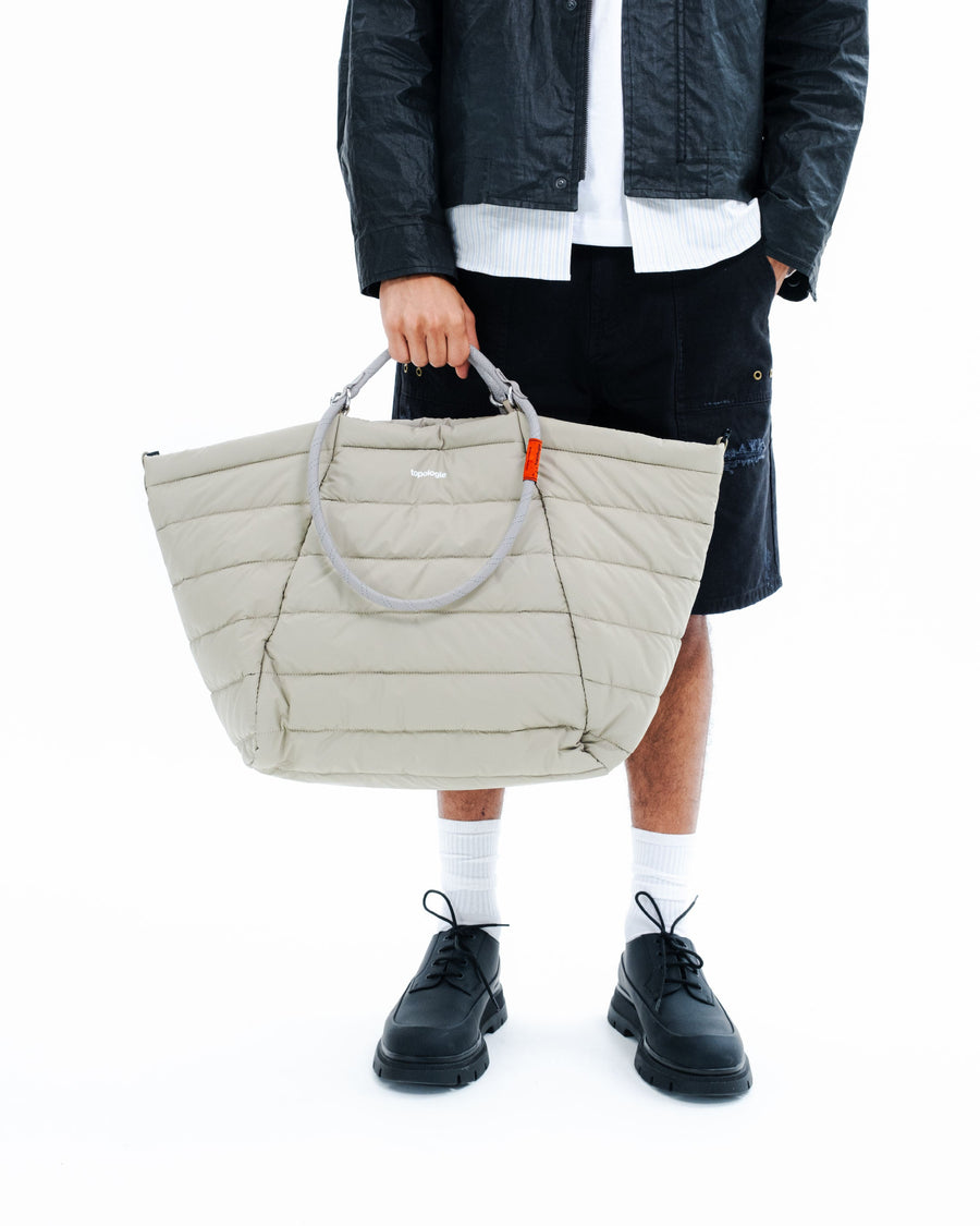 Marche Tote Large マルシェトート ラージ / Taupe (Puffer) / 10mm Rope Loop / Black Reflective