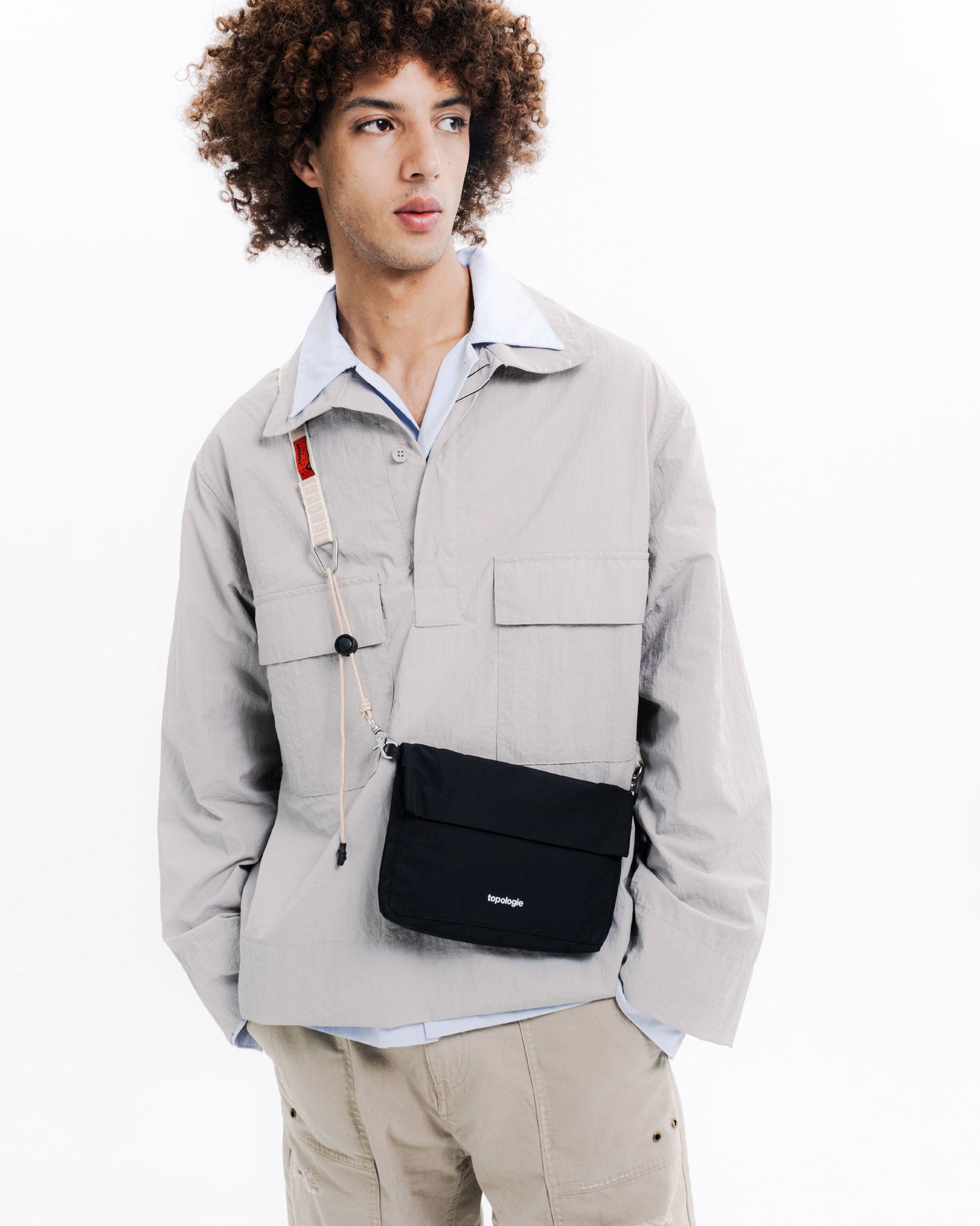 Musette Small ミュゼット スモール / Black (Tech Sateen) / 20mm Sling / Moss Stripe