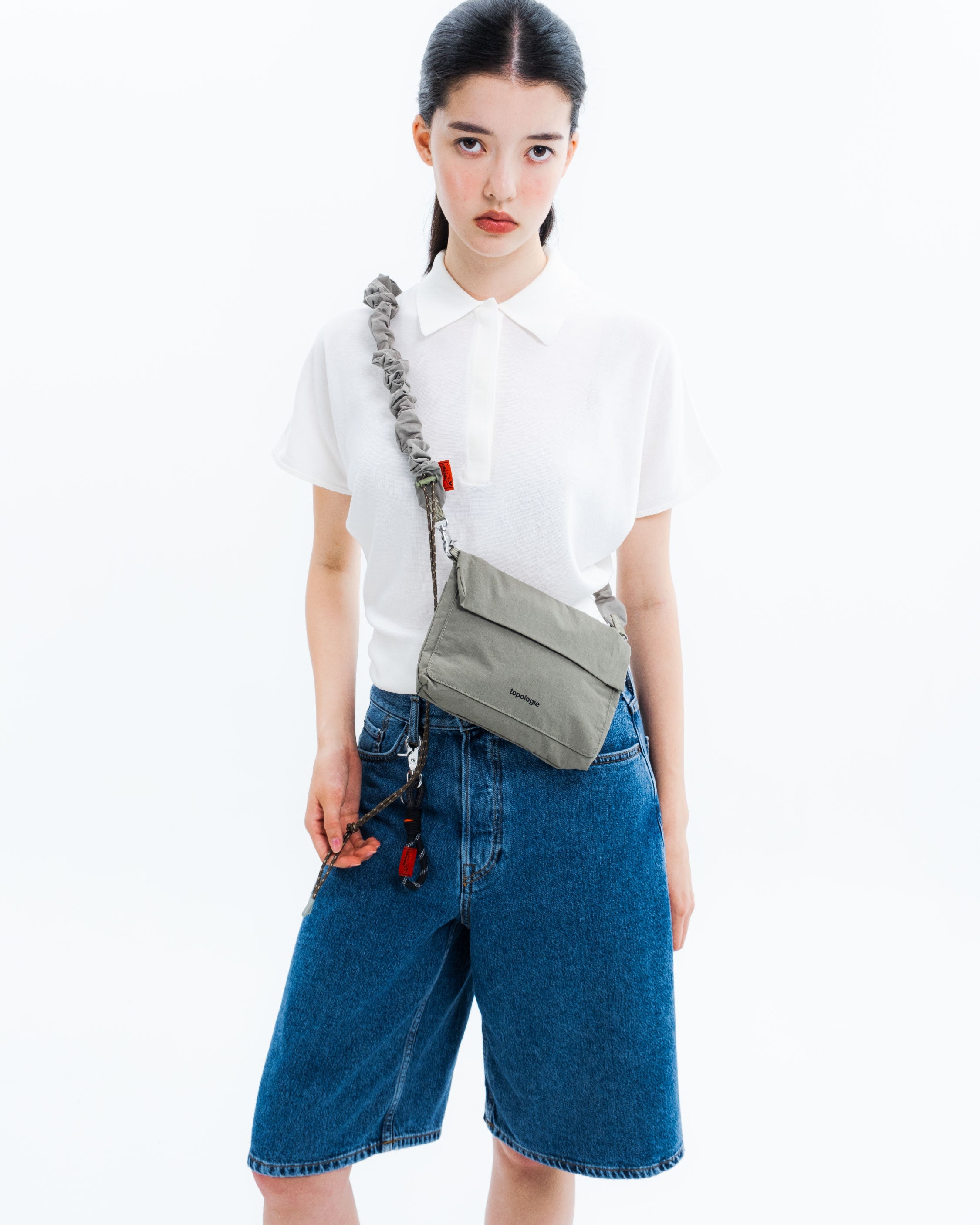 Musette Small ミュゼット スモール / Black (Tech Sateen) / 20mm Sling / Moss Stripe