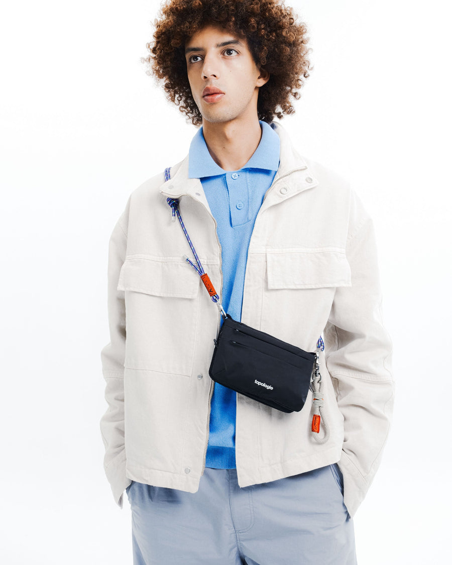 Phone Sacoche フォンサコッシュ 90 / Moss (Papery) / To-go Strap Regular / Icelandic Blue