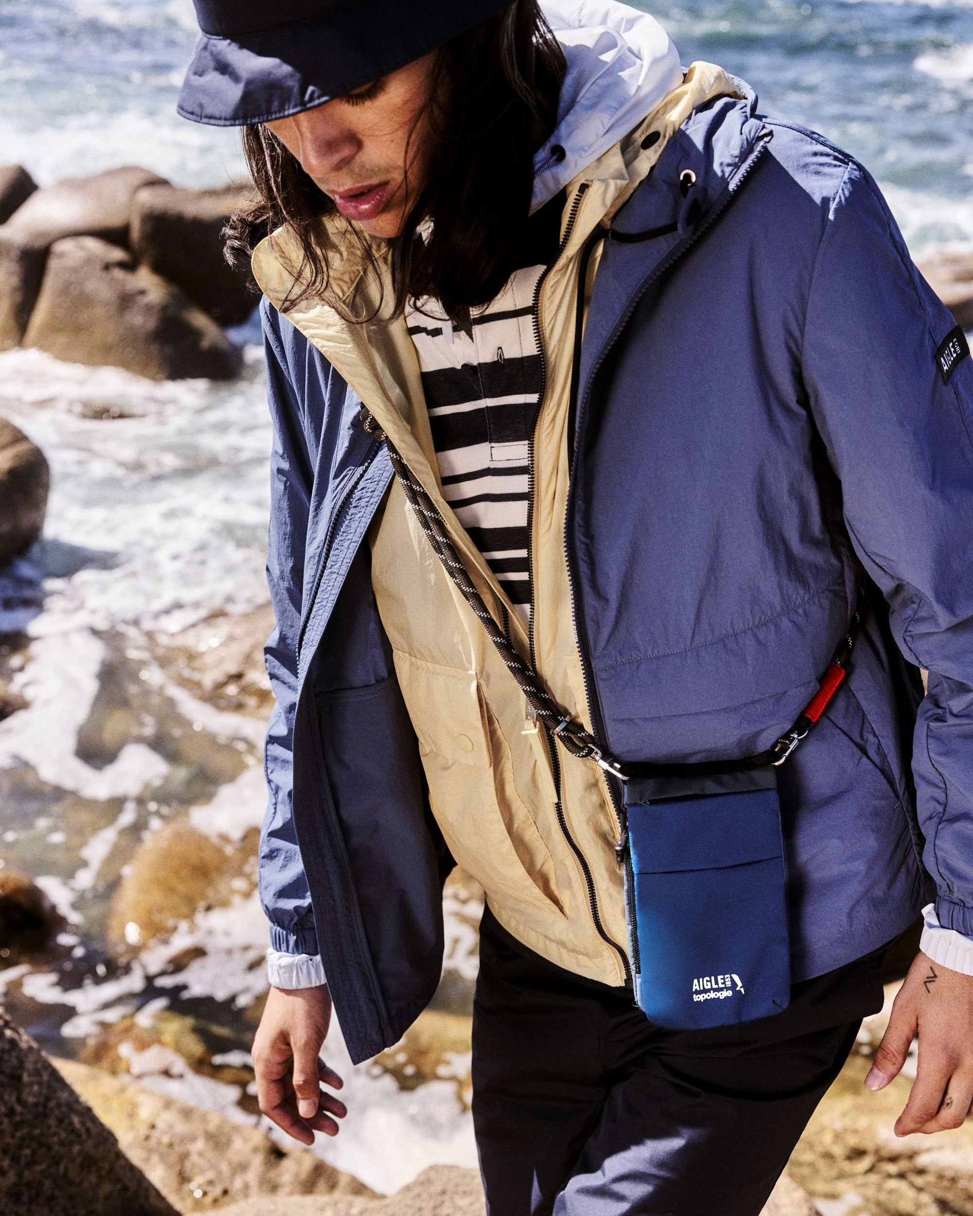 Topologie x Aigle Trio Colour Phone Sacoche / Poseidon / 8.0mm Rope / Neon Yellow Helix