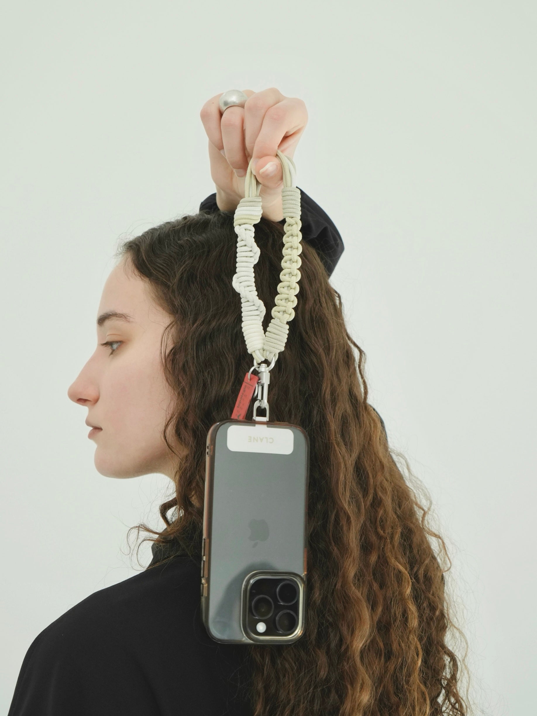 Topologie x CLANE Mini Macrame Wrist Strap w/ Phone Strap Adapter