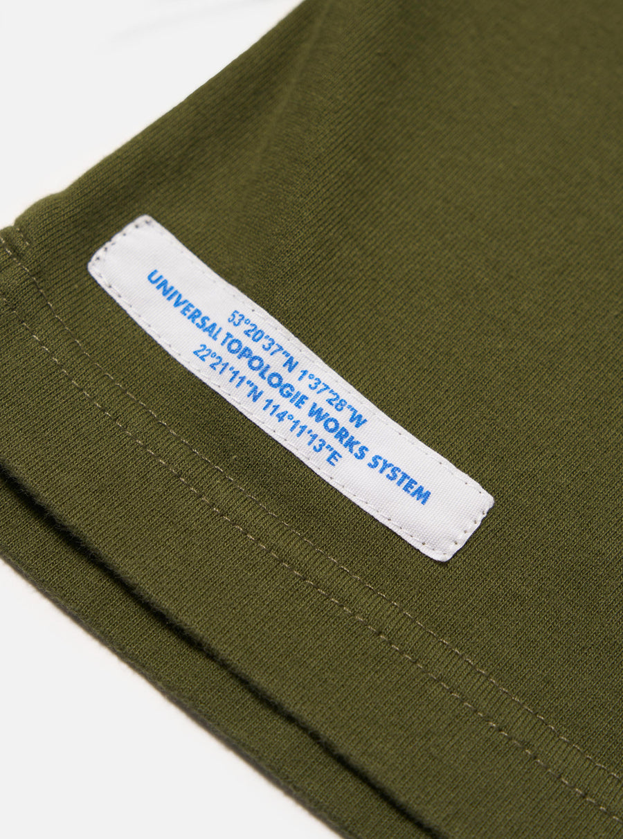 Topologie X Universal Works Rugby Shirt (With Badges) / Olive / Brown