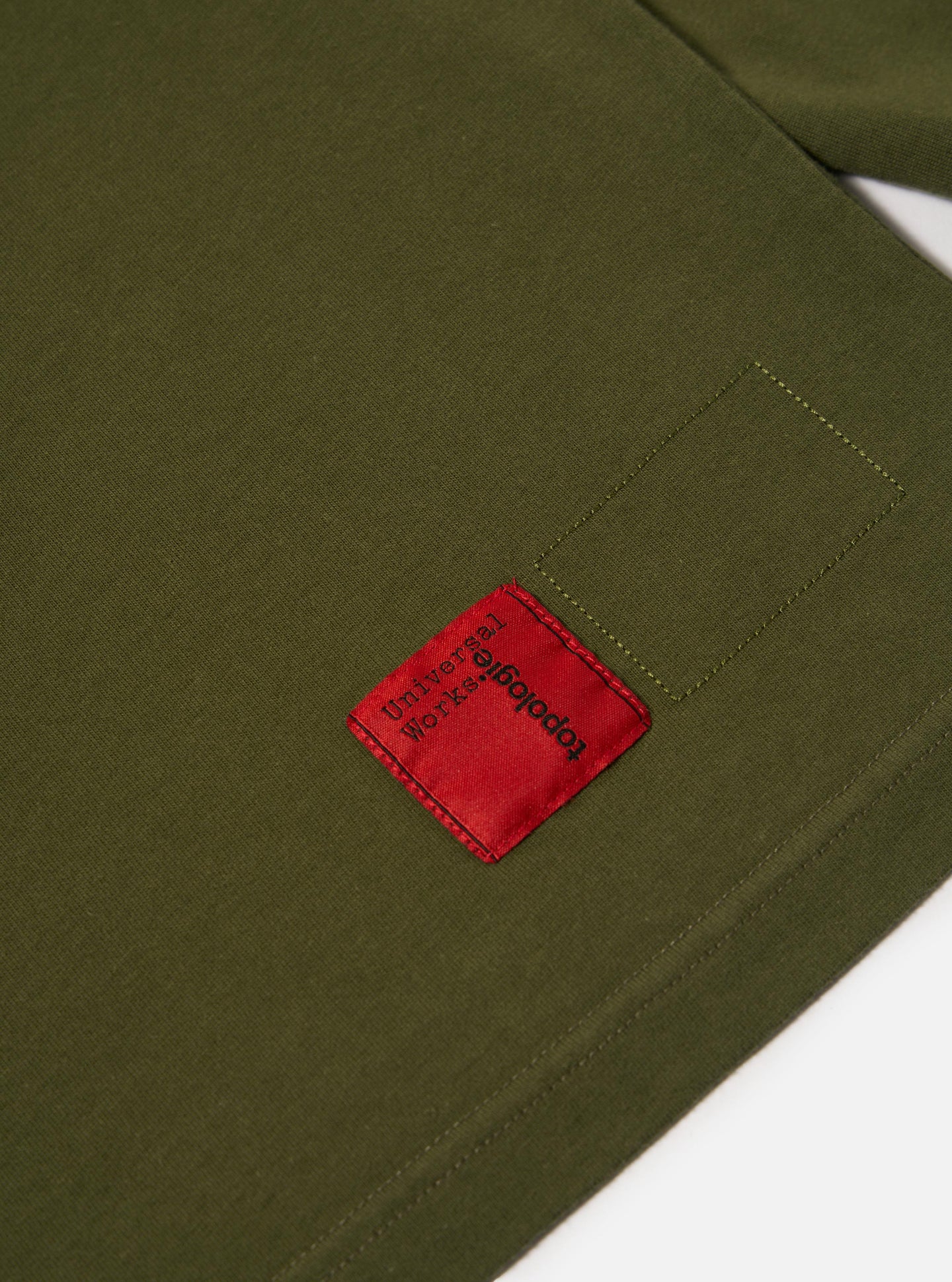 Topologie X Universal Works Rugby Shirt (With Badges) / Olive / Brown