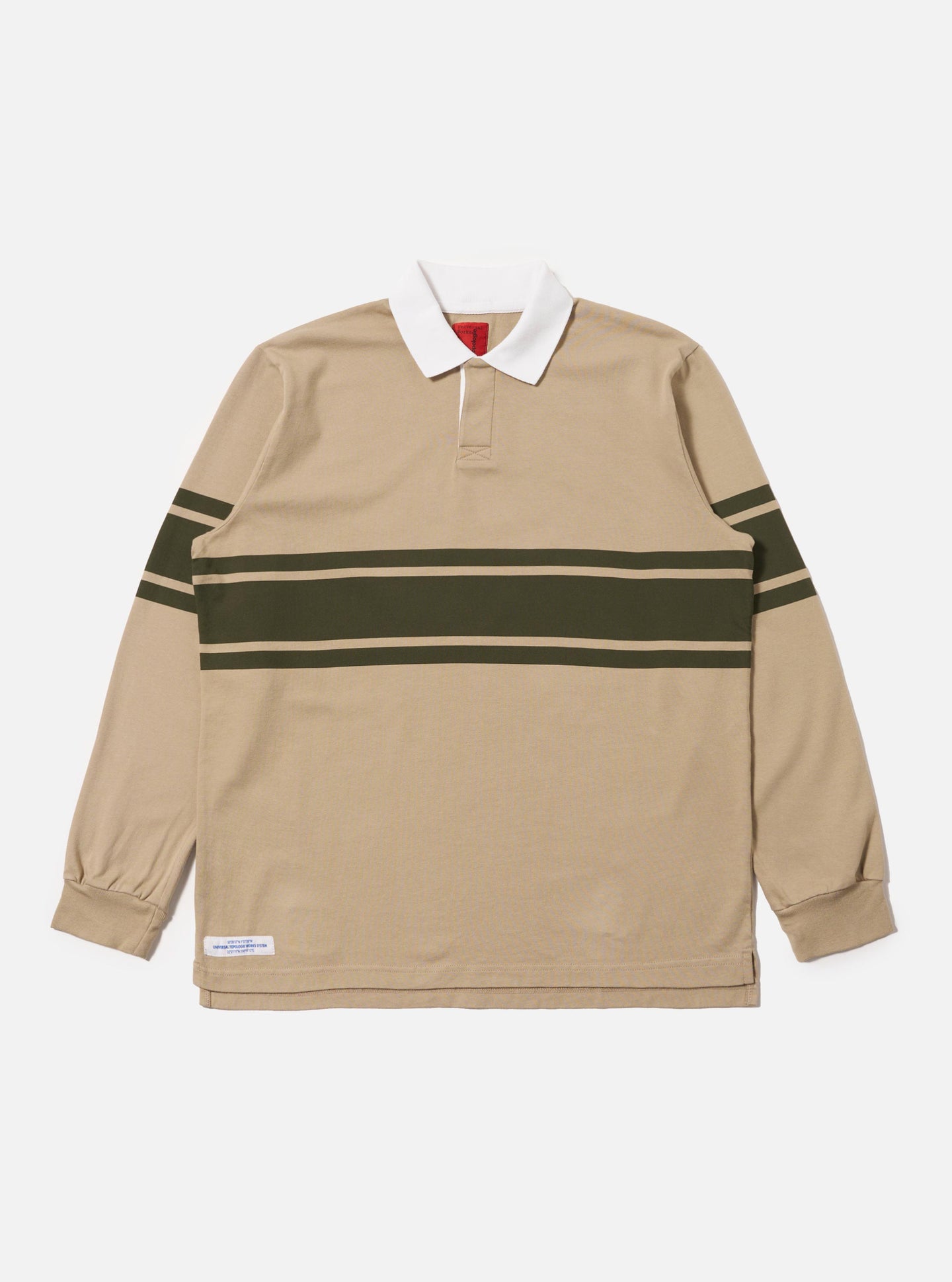 Topologie X Universal Works Rugby Shirt (Without Badges) / Sand / Olive