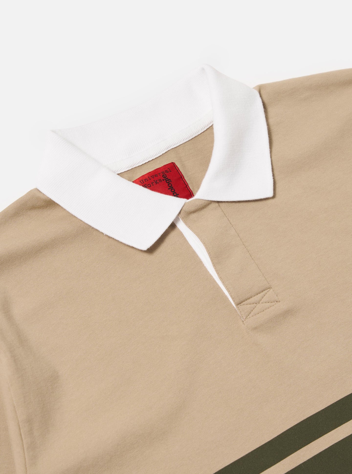Topologie X Universal Works Rugby Shirt (Without Badges) / Sand / Olive