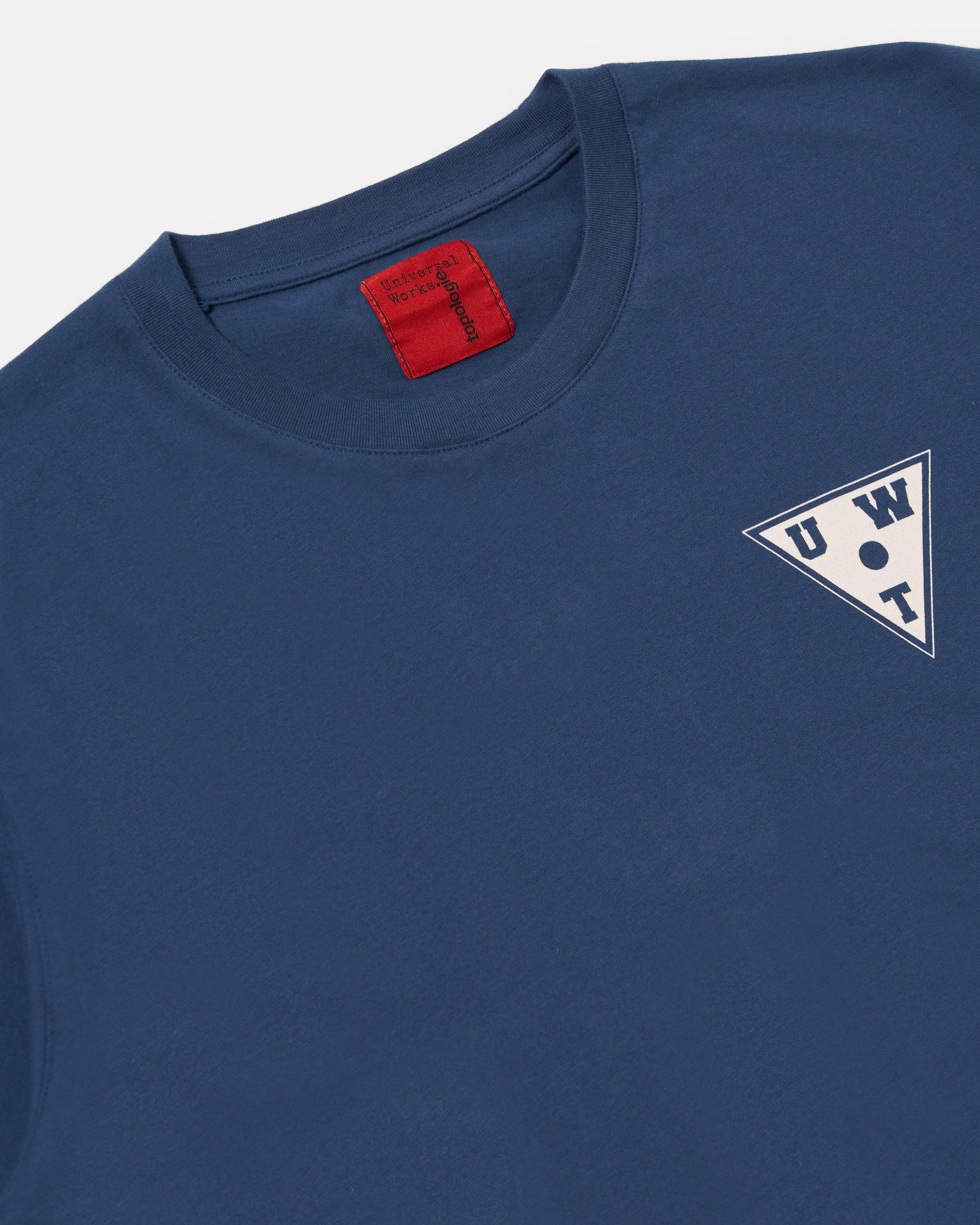 Topologie X Universal Works Print Tee / Navy