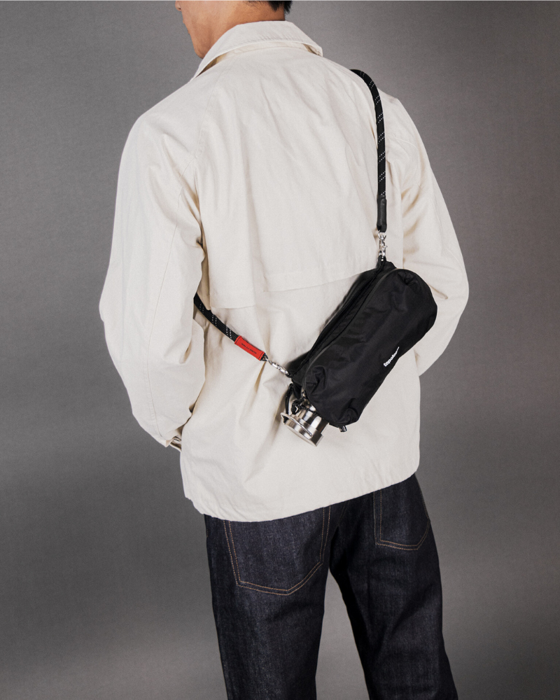 topologie トポロジー ボトルサコッシュ(ストラップ付き) Bottle Sacoche ボトルサコッシュ / Black / Puffer / 10mm