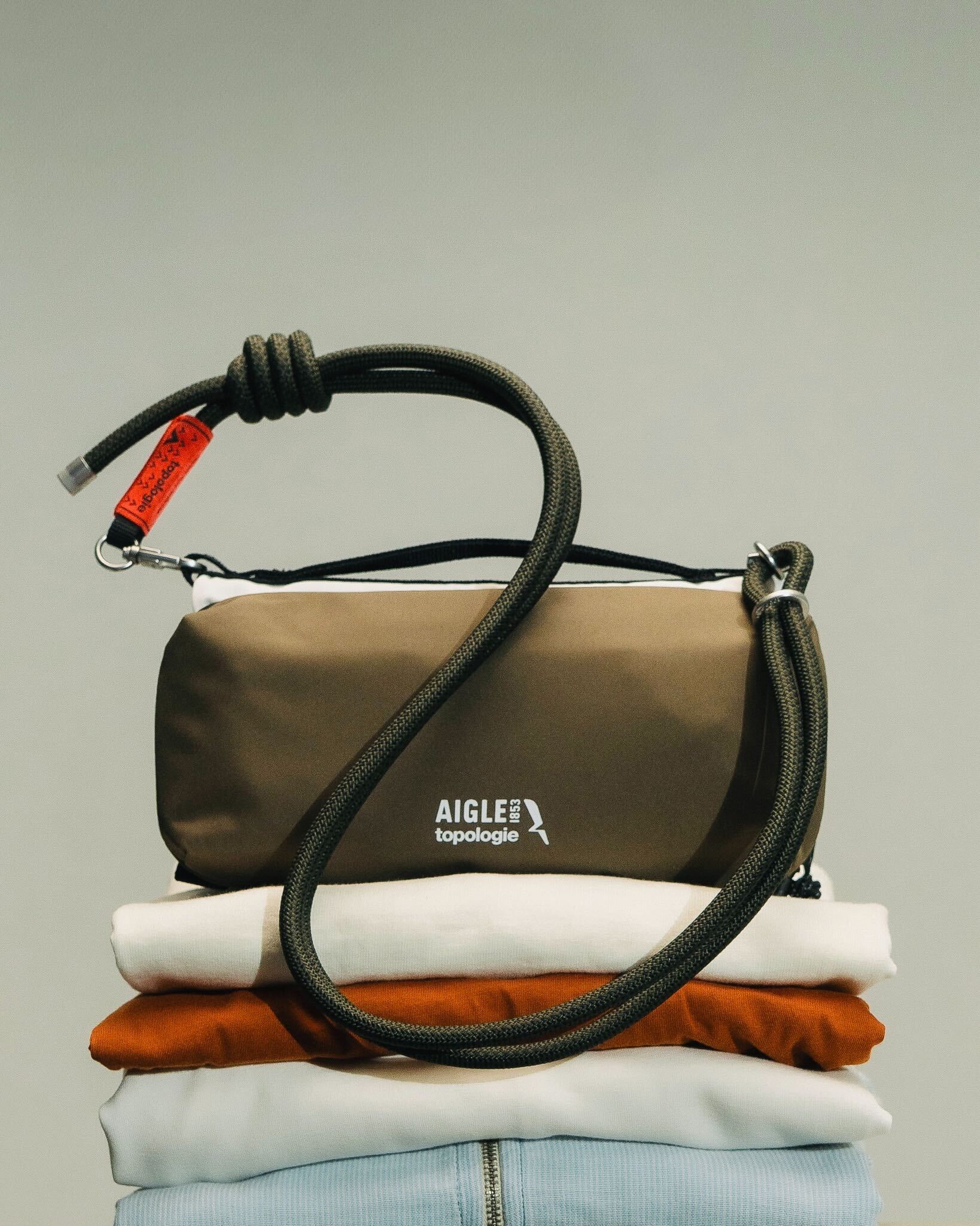 Topologie x Aigle Trio Colour Bottle Sacoche Medium / Cedar / 8.0mm Rope / Avocat Lattice