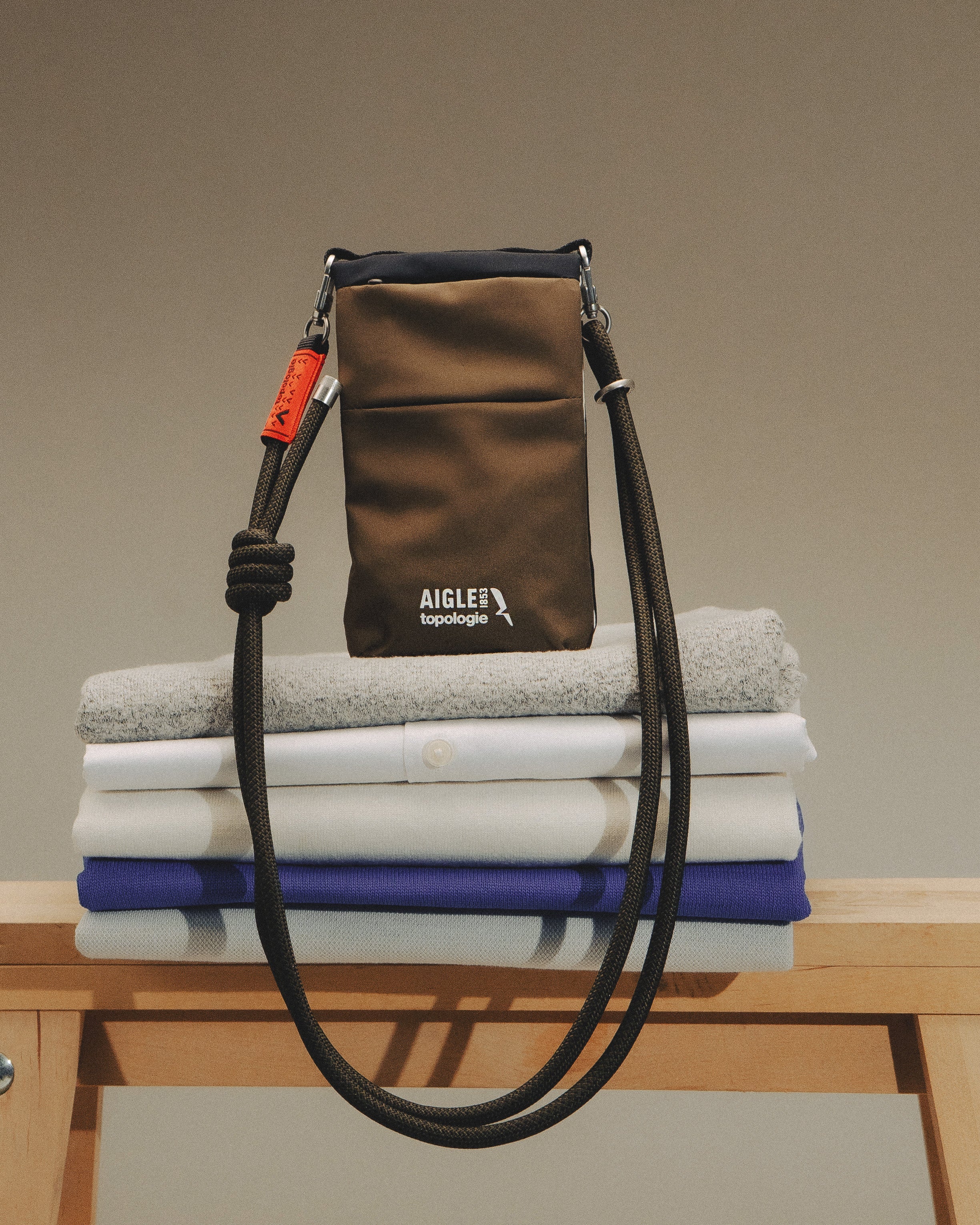 Topologie x Aigle Trio Colour Phone Sacoche / Cedar / 8.0mm Rope / Avocat Lattice