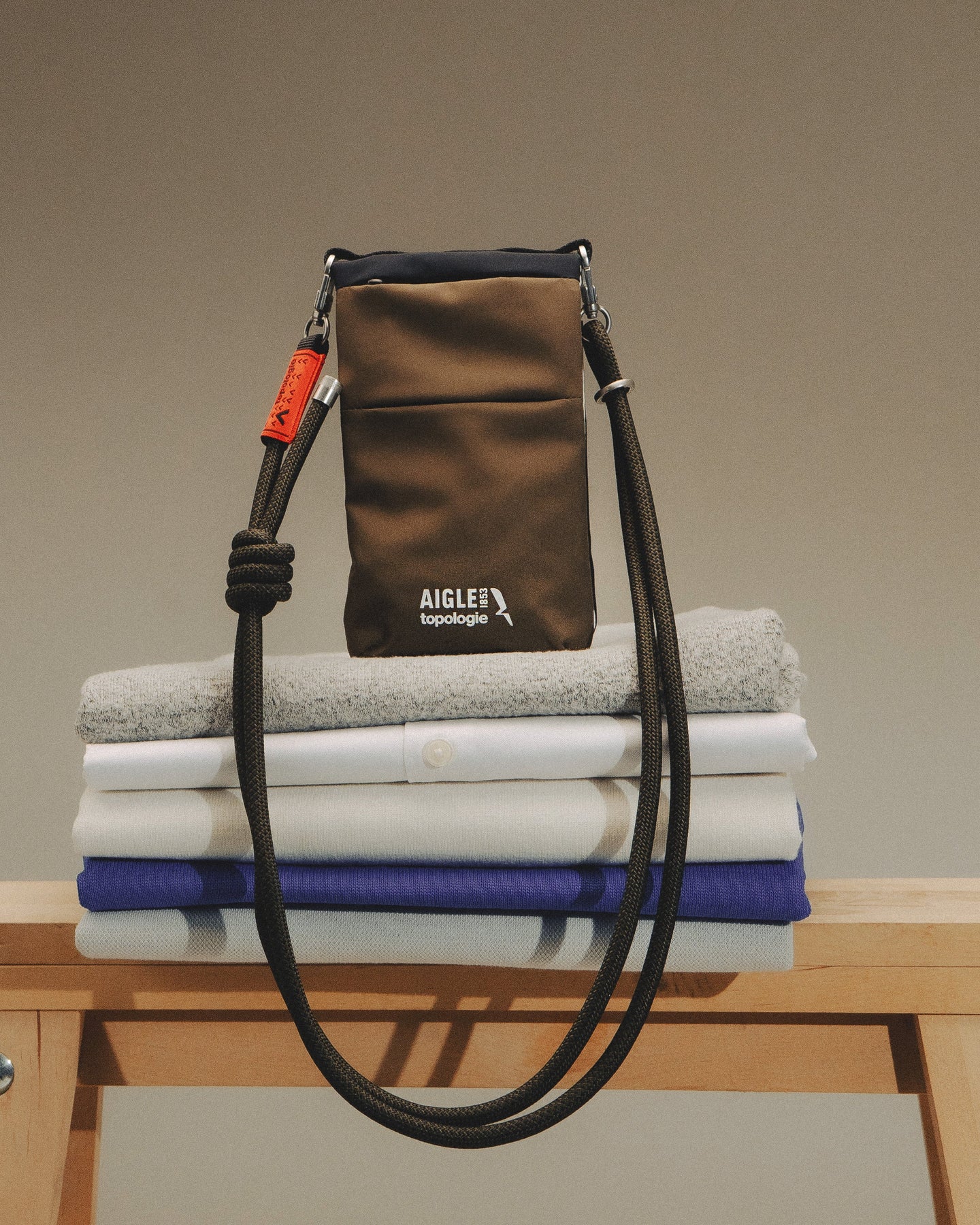 Topologie x Aigle Trio Colour Phone Sacoche / Cedar / 8.0mm Rope / Avocat Lattice