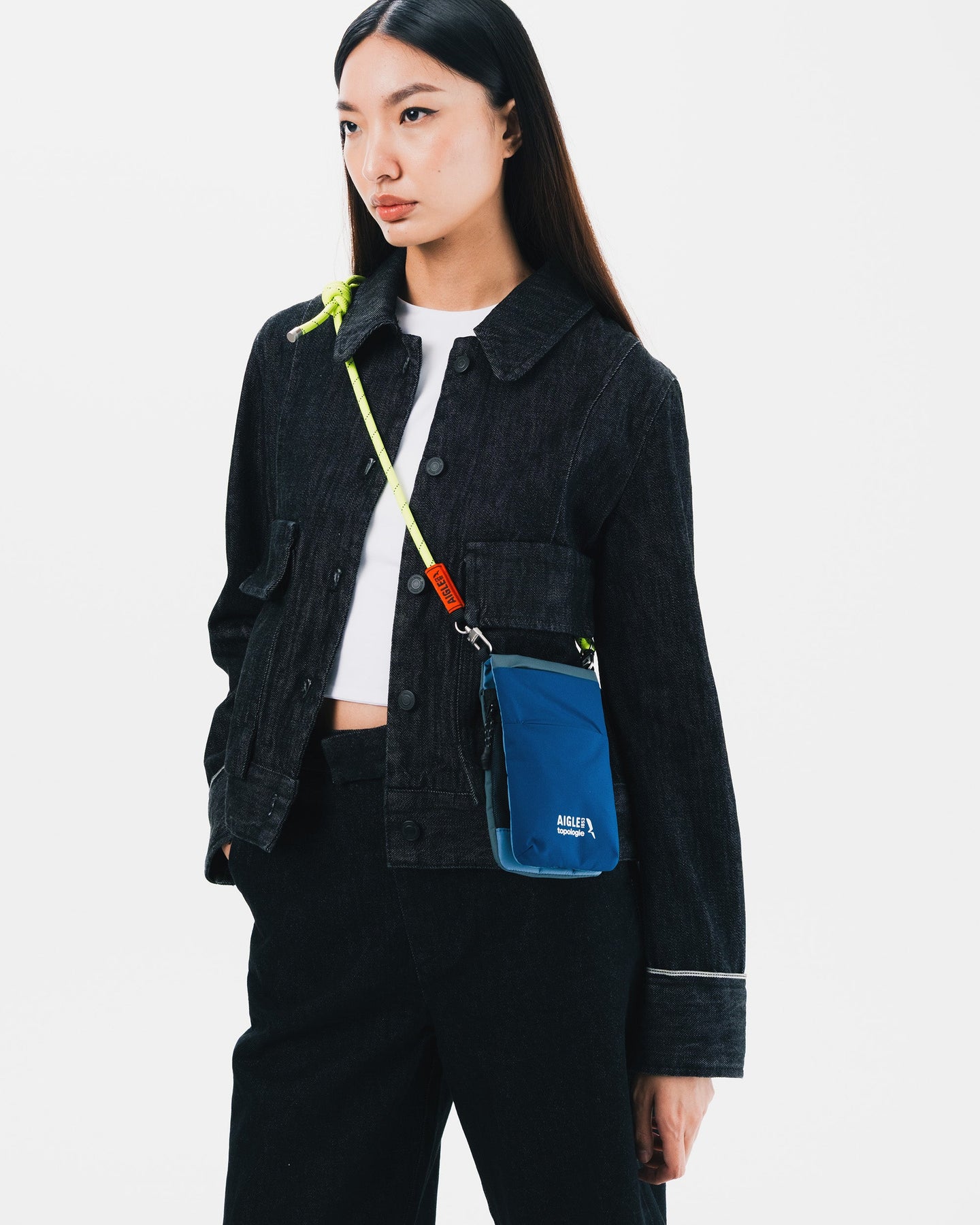 Topologie x Aigle Trio Colour Phone Sacoche / Poseidon / 8.0mm Rope / Neon Yellow Helix