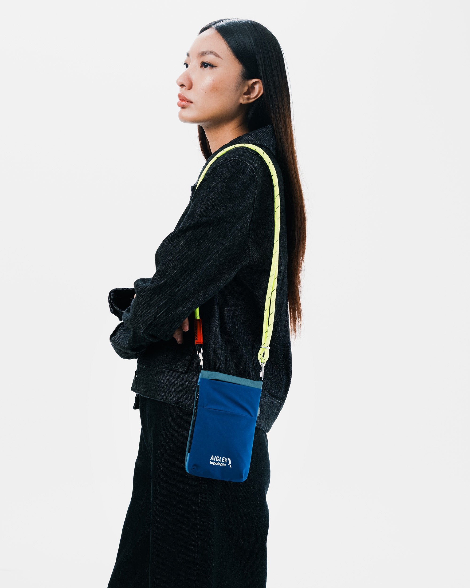 Topologie x Aigle Trio Colour Phone Sacoche / Poseidon / 8.0mm Rope / Neon Yellow Helix