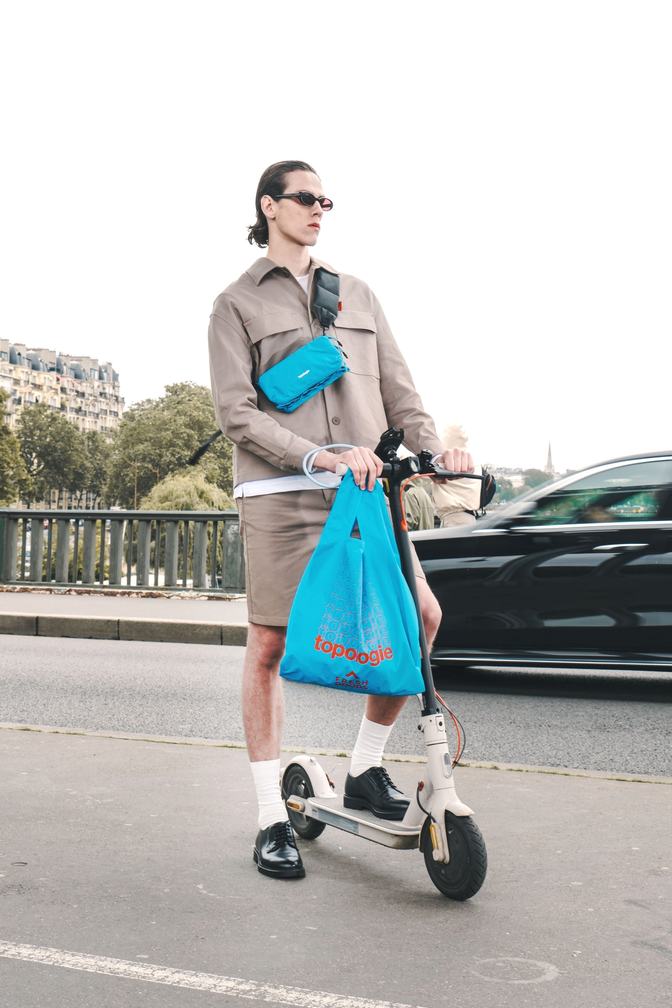 topologie ボトルサコッシュ　ストラップ付 Bottle Sacoche ボトル サコッシュ / Teal / 20mm Sling Black
