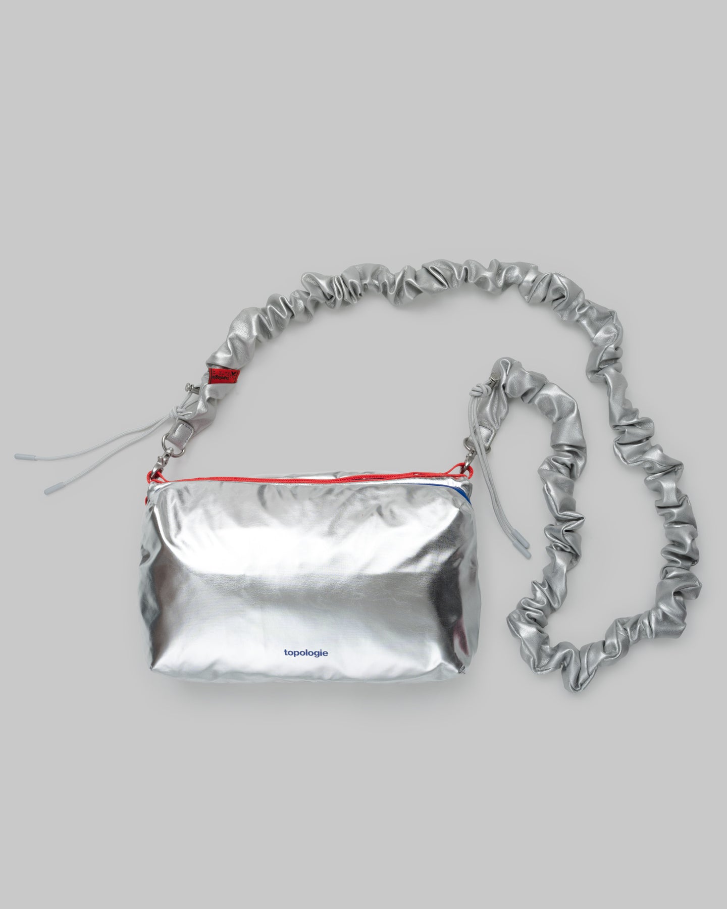 Bottle Sacoche Large / Satellite / Metallic / Bungee Strap / Chrome / Synthetic Leather