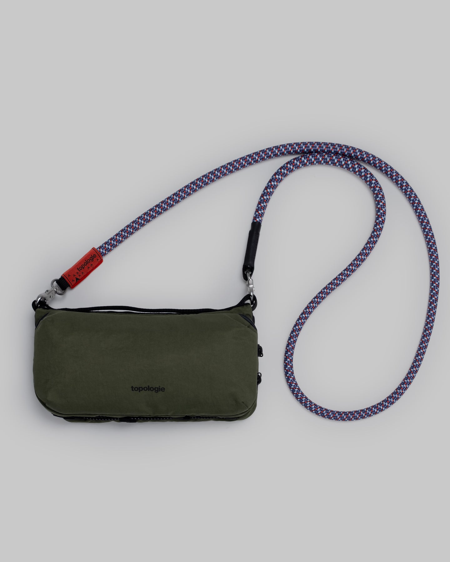 Bottle Sacoche Medium / Deep Forest / Light / 10mm Rope / Purple Aster Mix