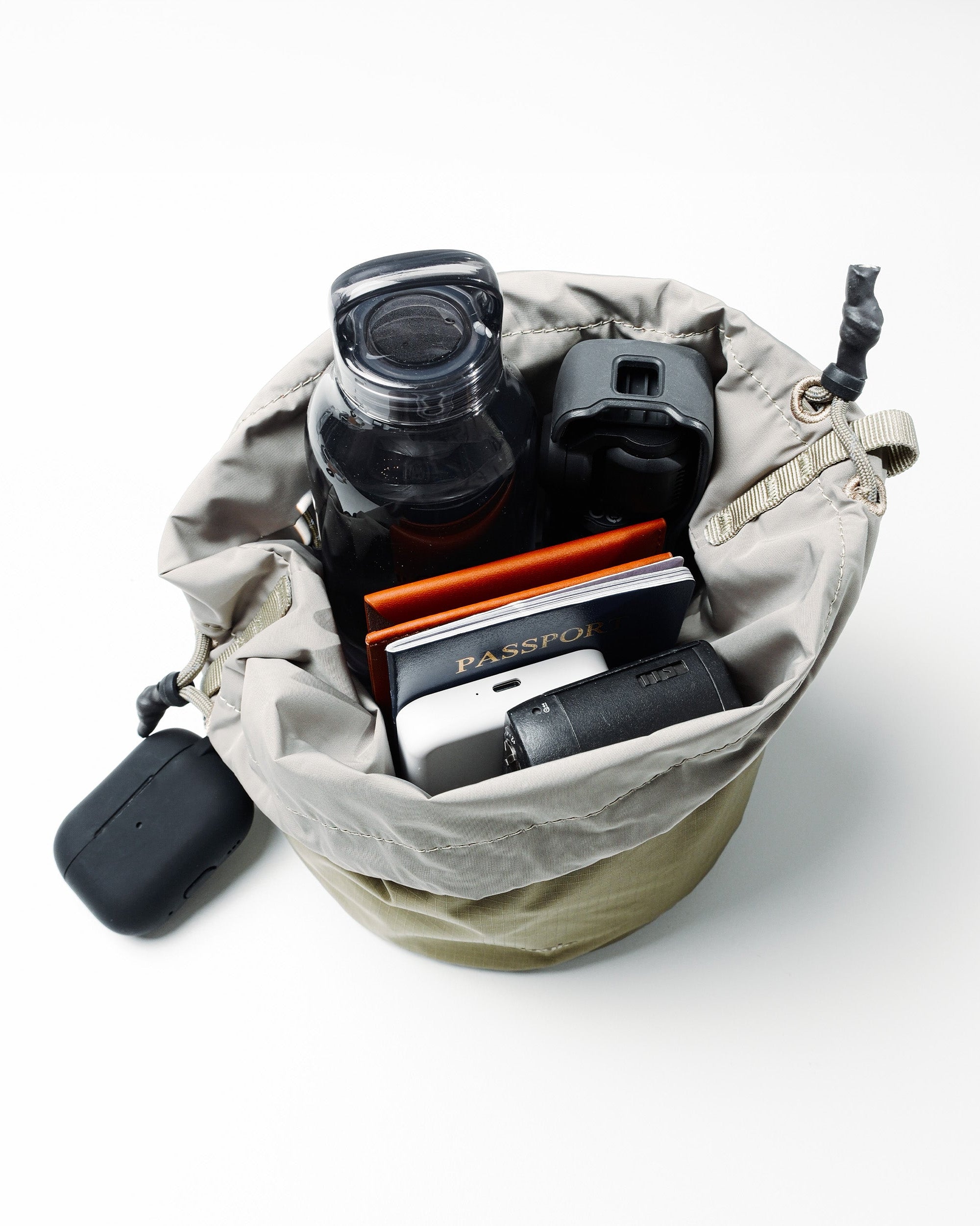 Reversible Bucket リバーシブルバケット / Black (Tech Sateen) / 8.0mm Rope / Navy Camouflage