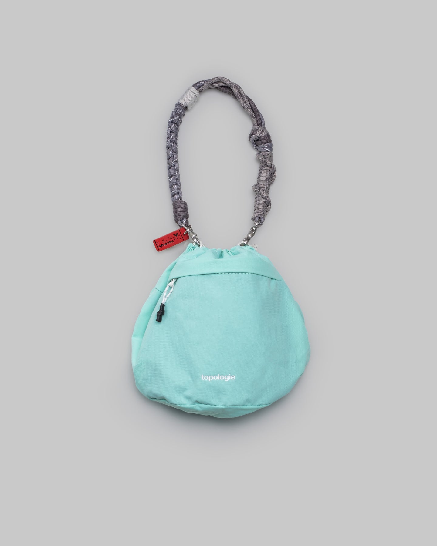 Reversible Bucket / Mint / Papery / Macrame Wrist Strap / Shadow